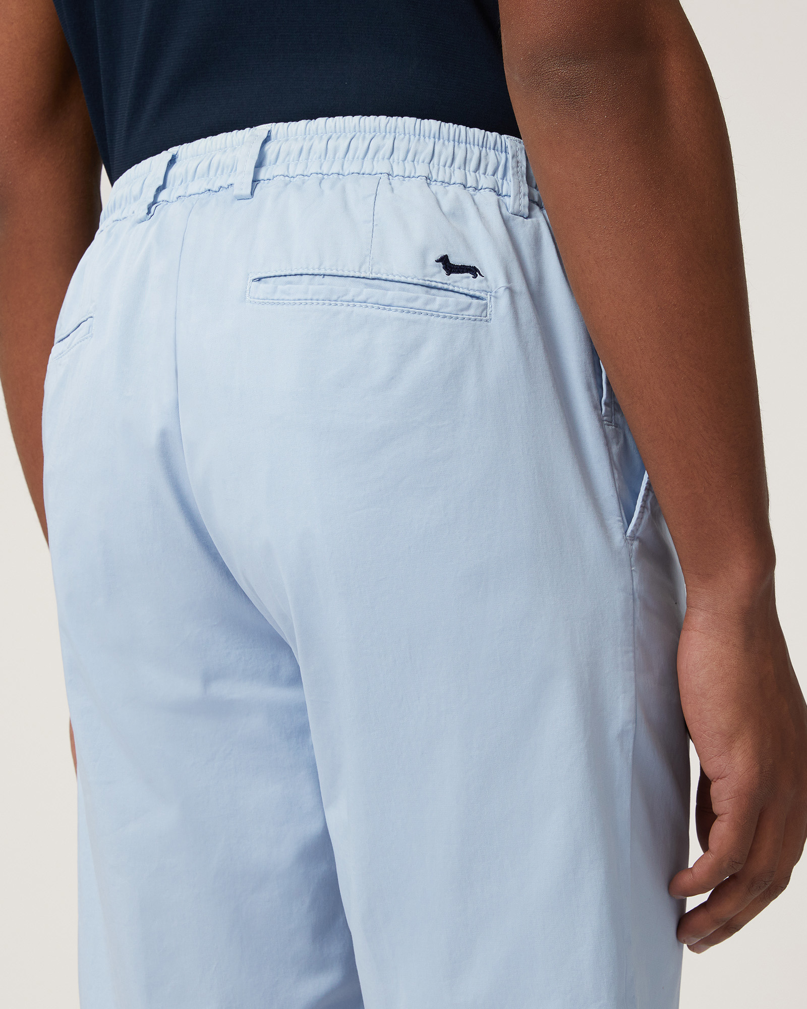 Cotton Bermuda Shorts with Drawstring, Light Blue, large image number 2