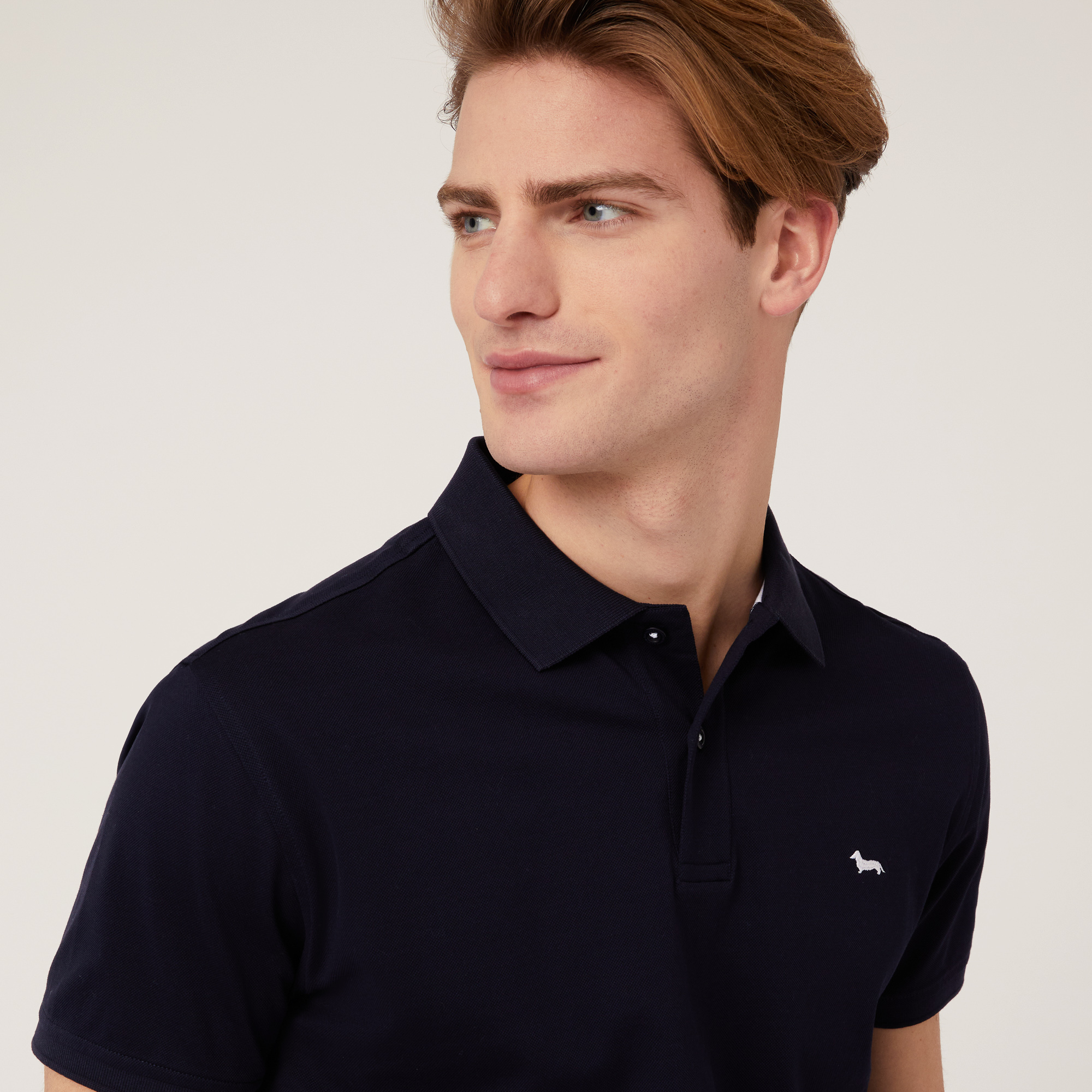 Polo Con Lettering E Logo, Blu Navy, large image number 2