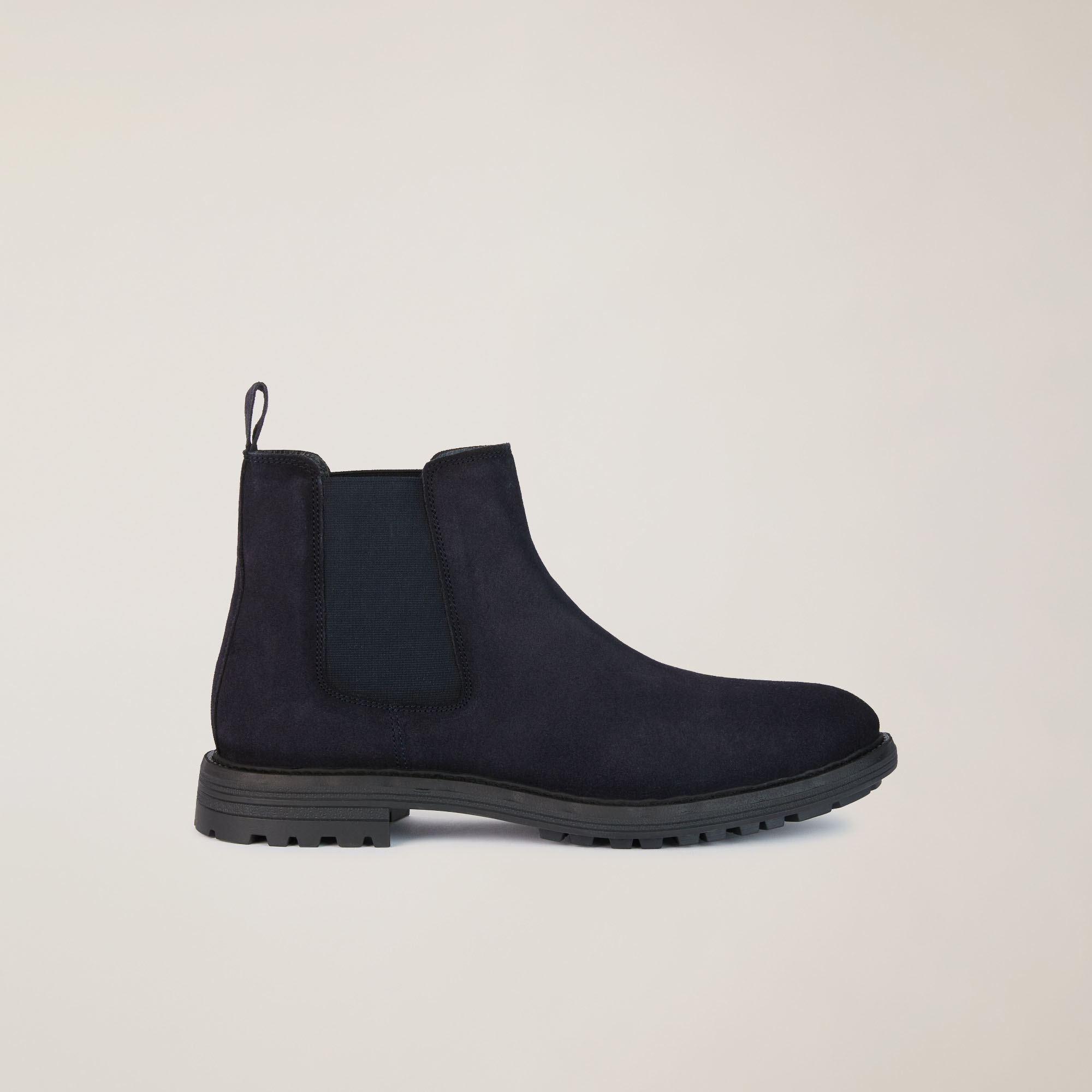 Stivaletto Chelsea In Pelle Scamosciata, Light Blue, large image number 0