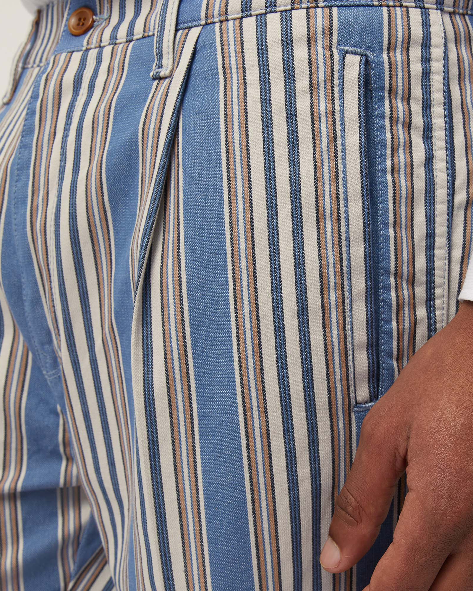 Striped Chino Pants, Dark Lavender, large image number 2