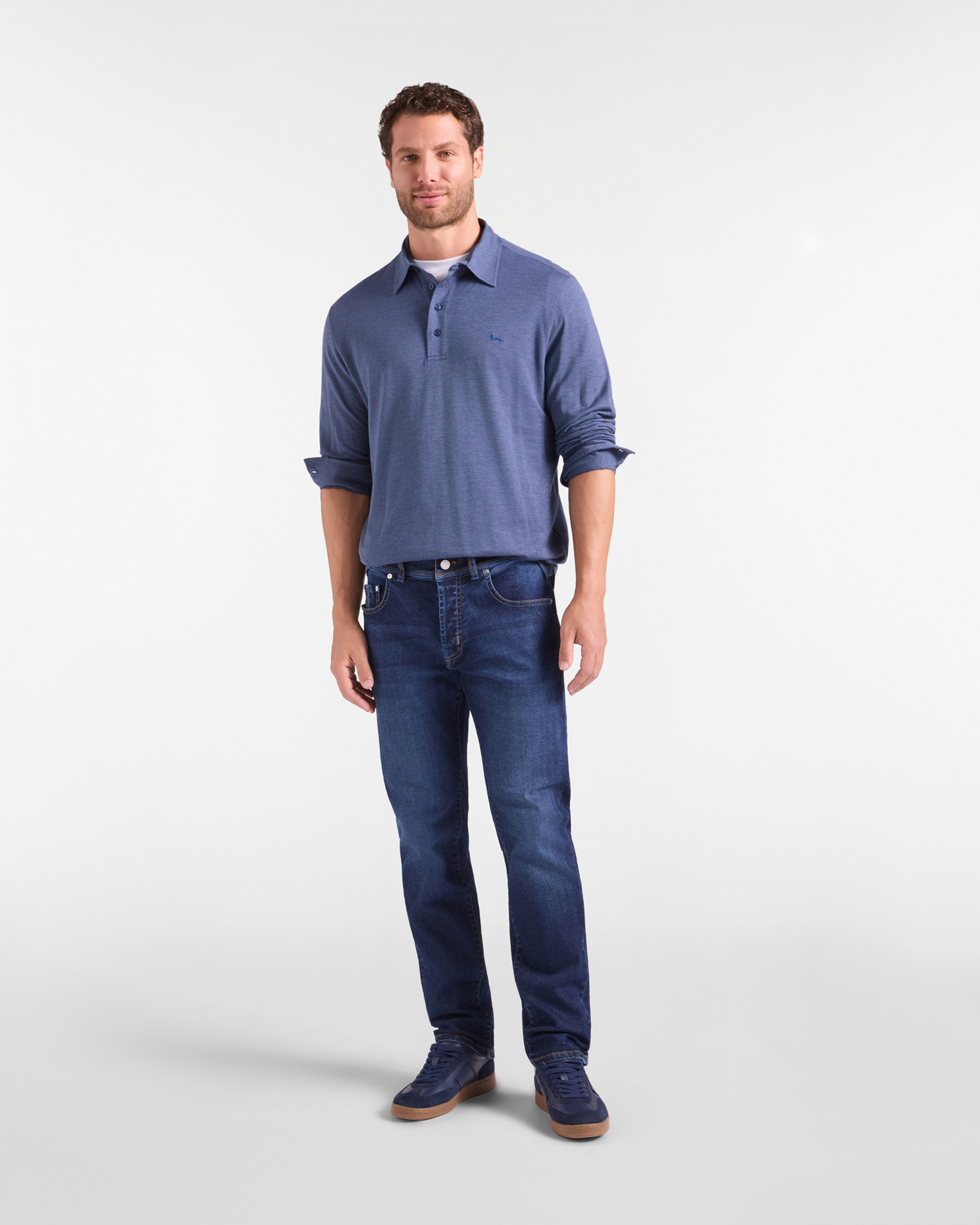 Piqu&eacute; Polo Shirt  Cotton Lyocell ML, LIGHT BLUE, large image number 3