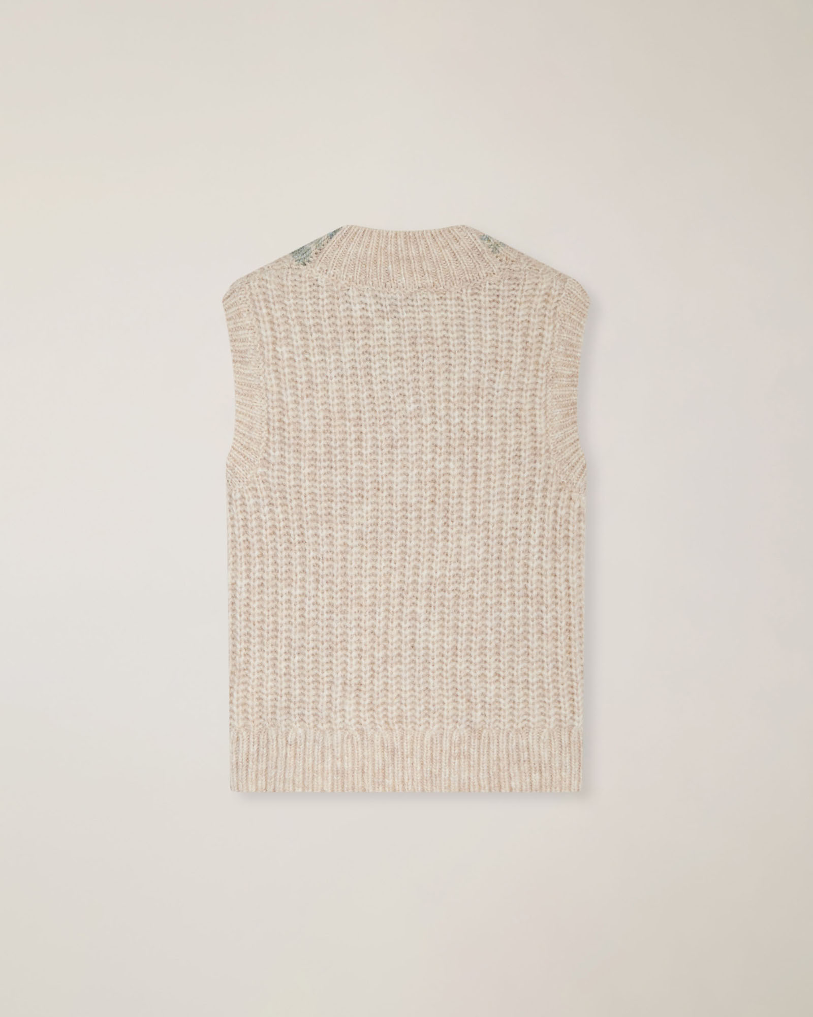 Gilet in maglia con ricamo logo