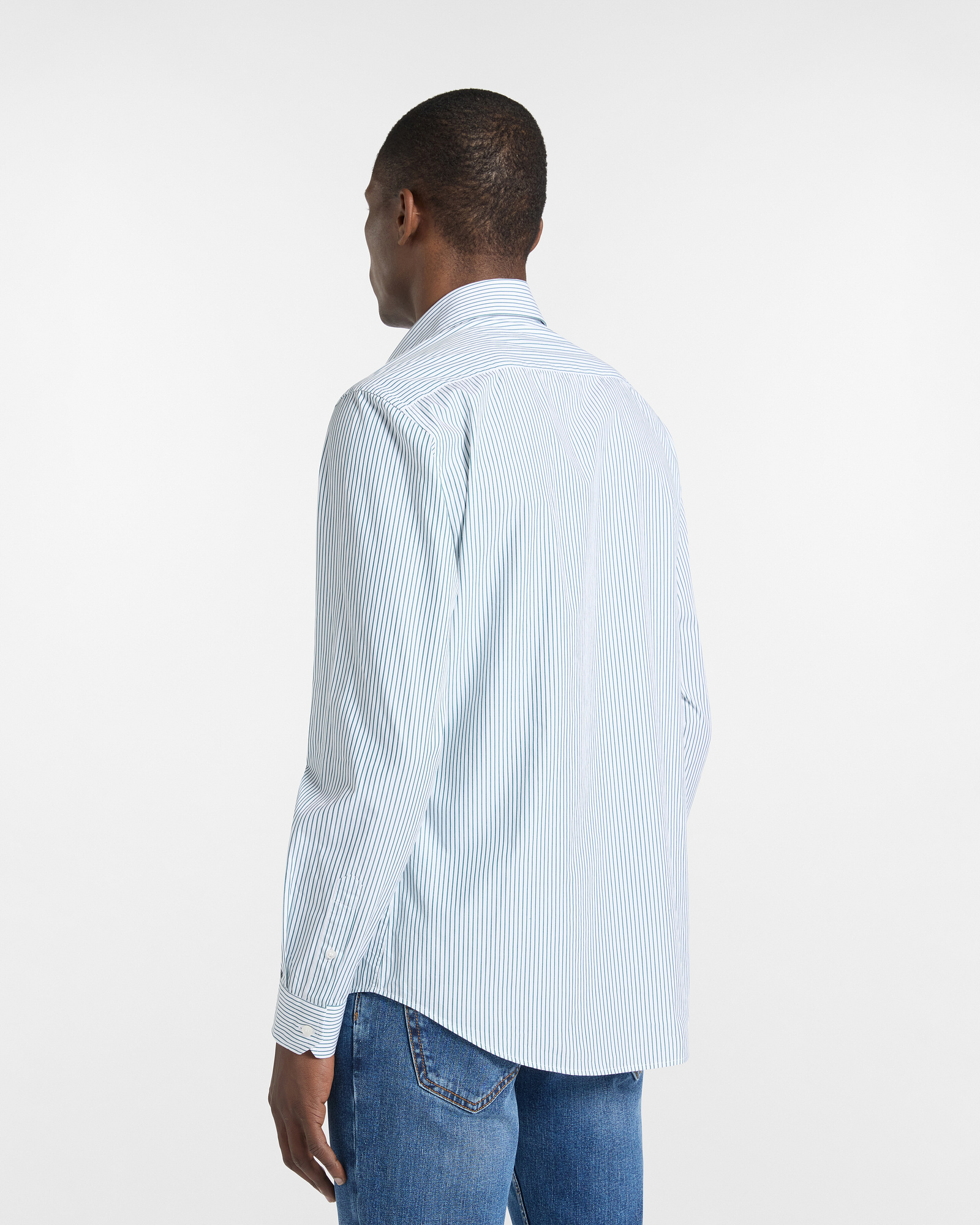 Striped Shirt with Dachshund, Bluette, large image number 1