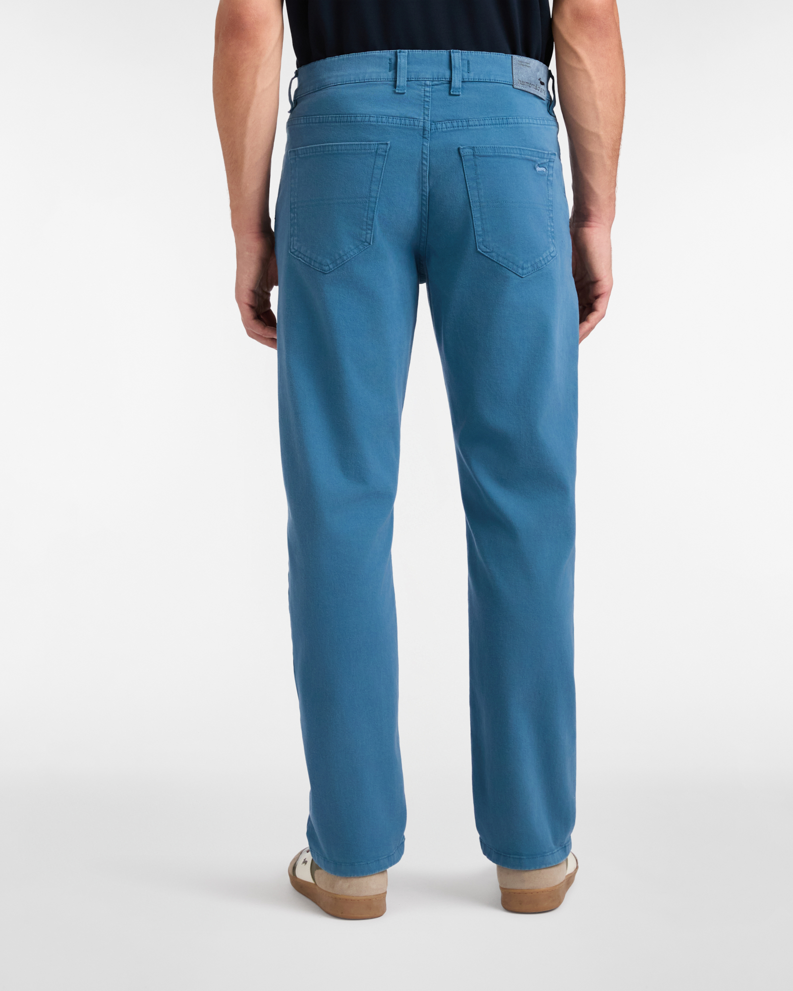 Regular Fit Gabardine Pants, Bluette, large image number 1