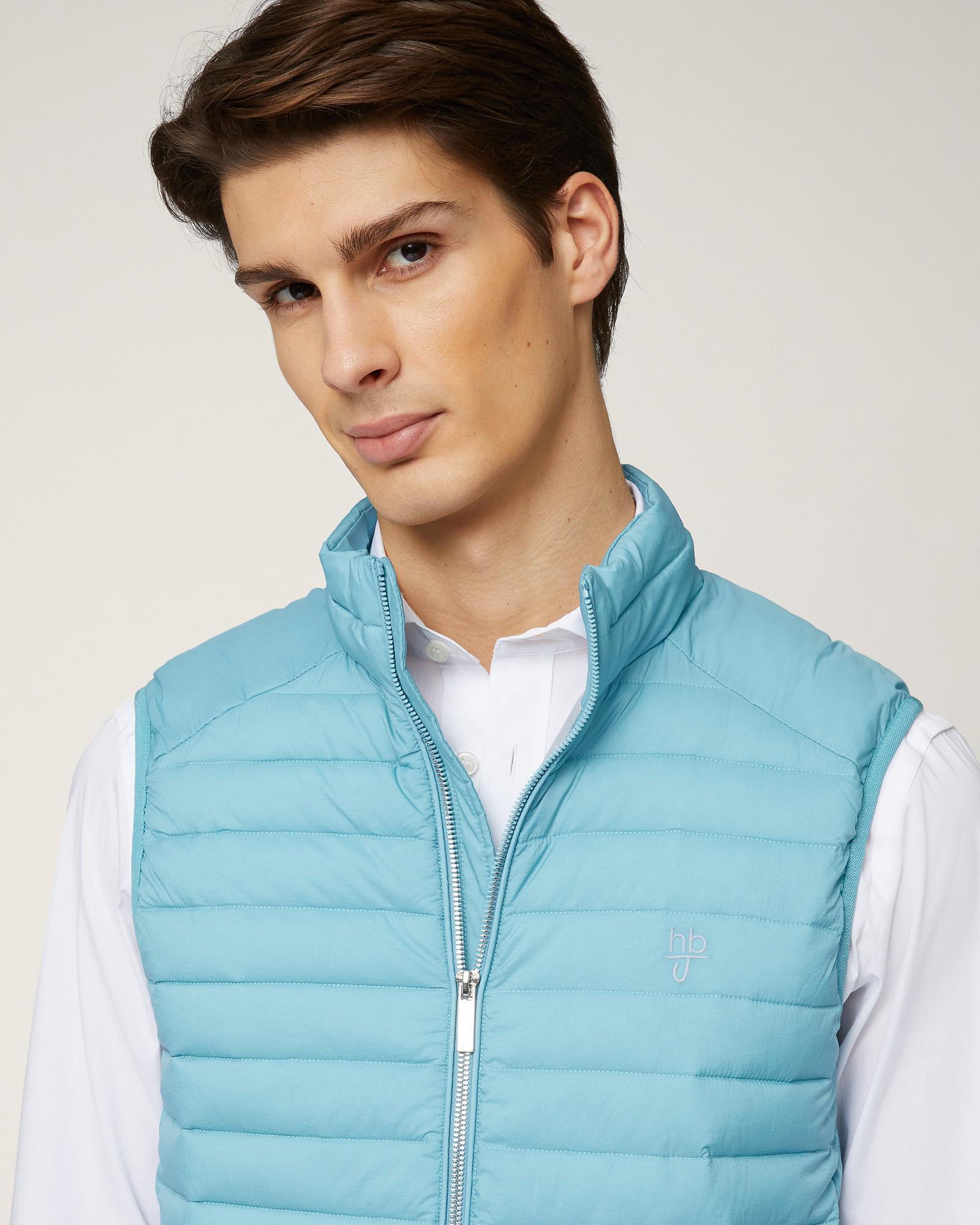 Quilted Nylon Vest, Peacock Green, large image number 2