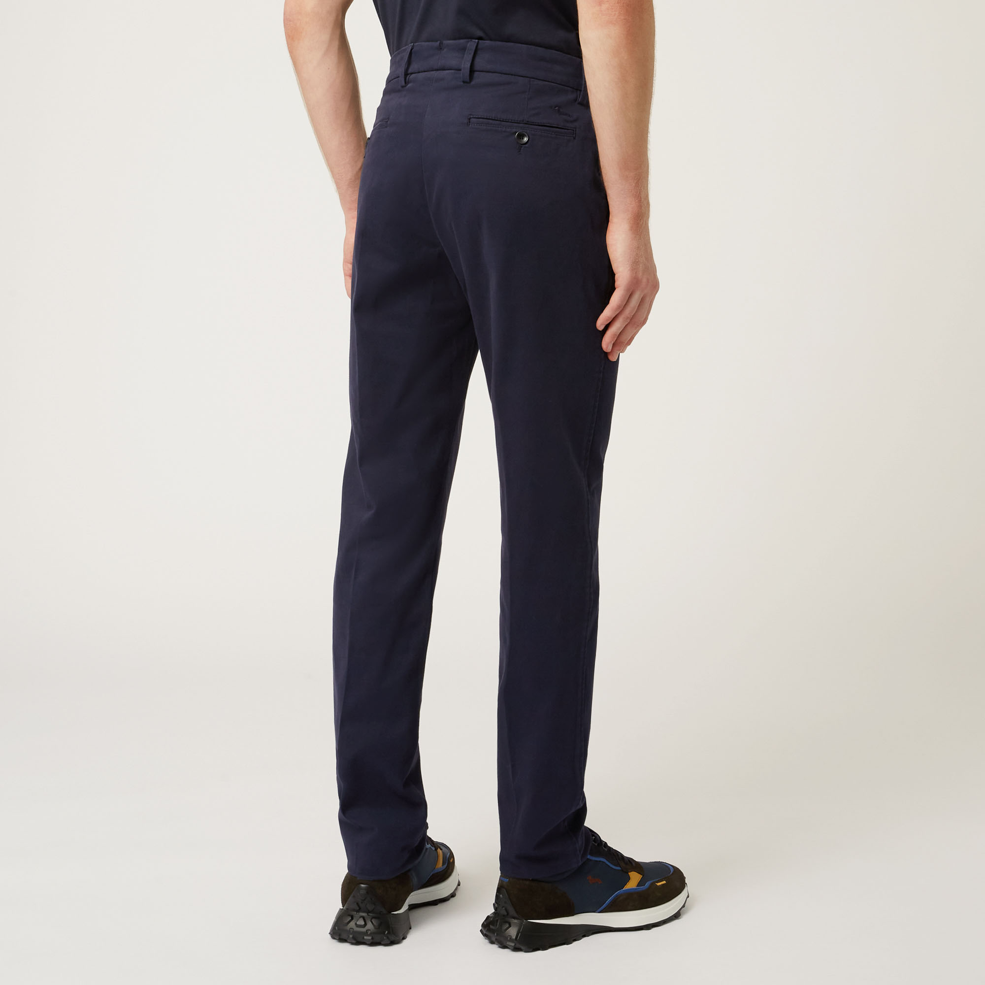 Pantalone Chino In Cotone Stretch Progetto Prisma