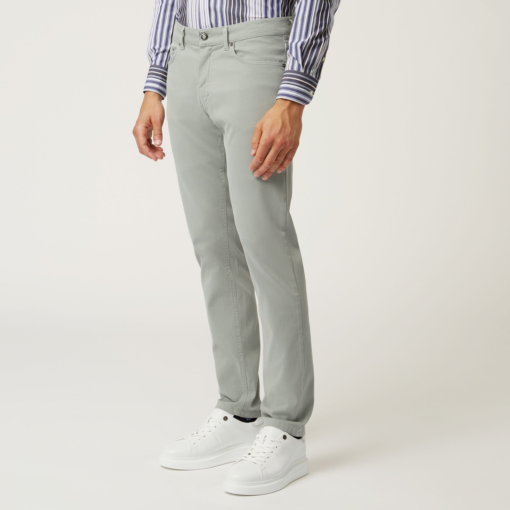 Narrow-Fit Five-Pocket Pants