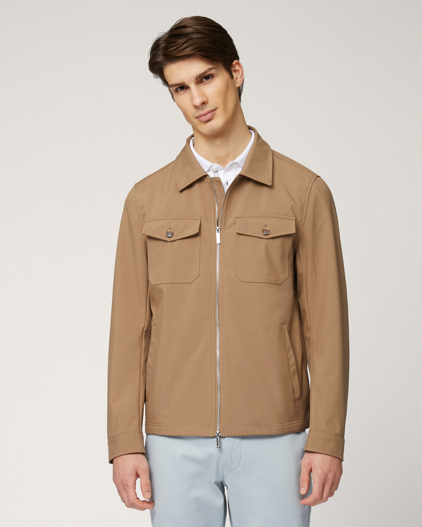 Giubbotto In Softshell Con Tasche