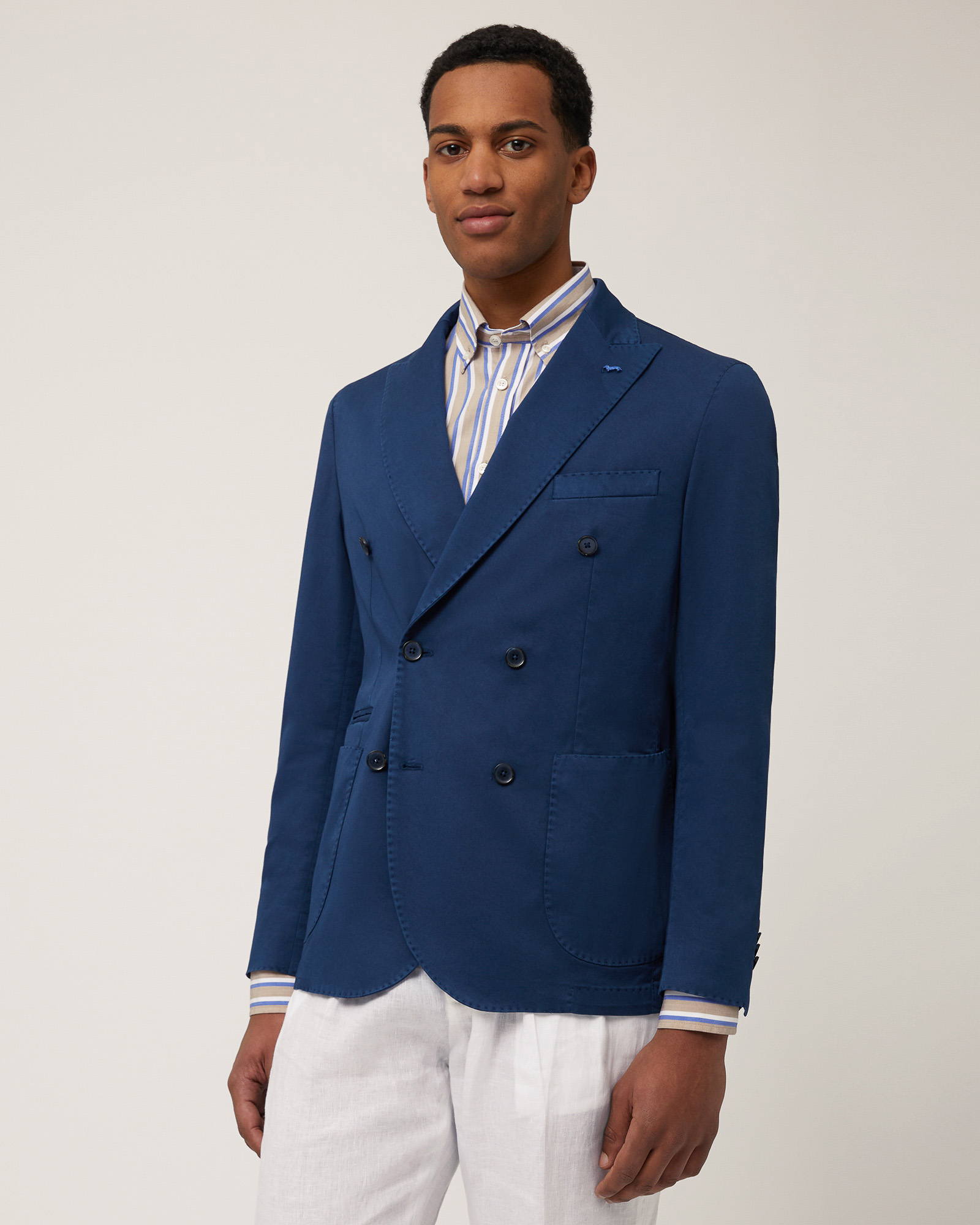 Cotton Double-Breasted Jacket