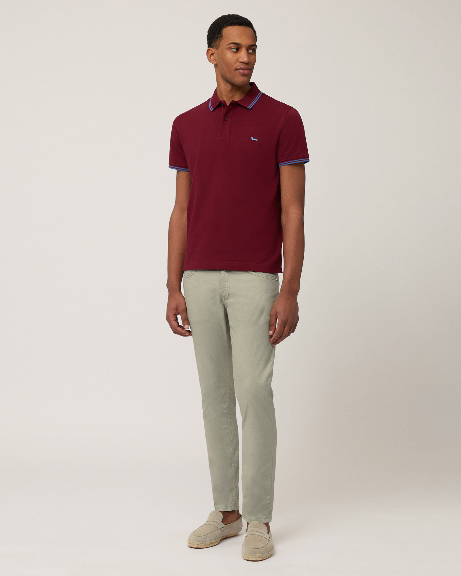 Narrow Five-Pocket Pants, Moss Green, large image number 3
