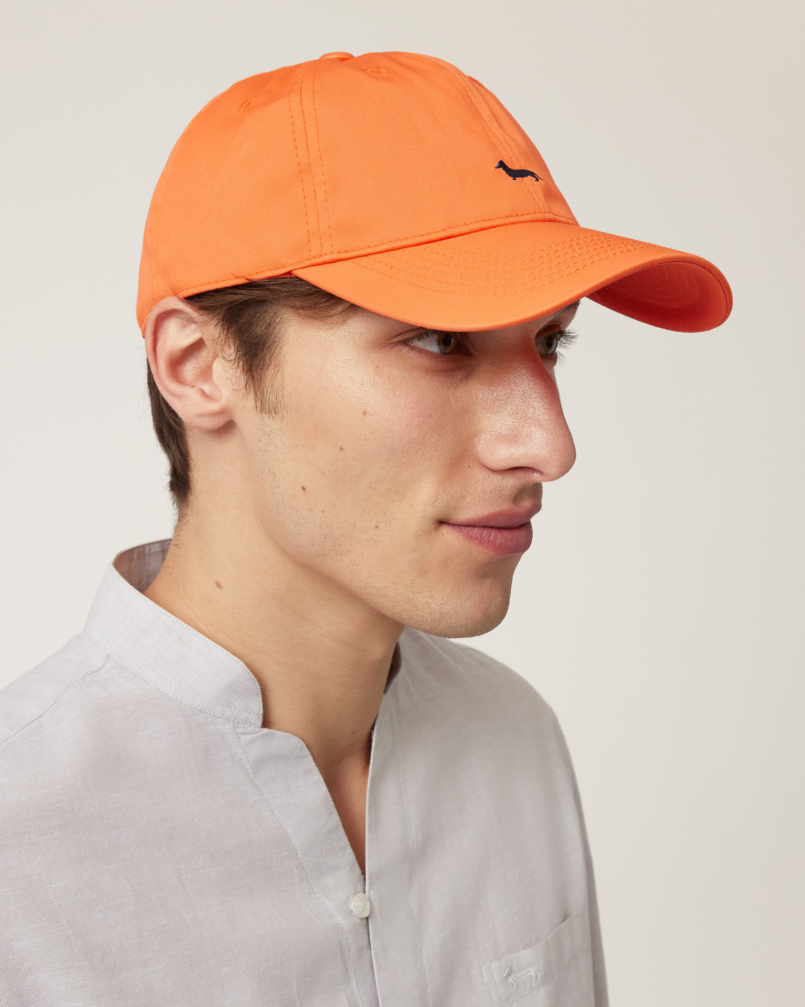 Baseball Cap with Dachshund, Orange, large image number 2