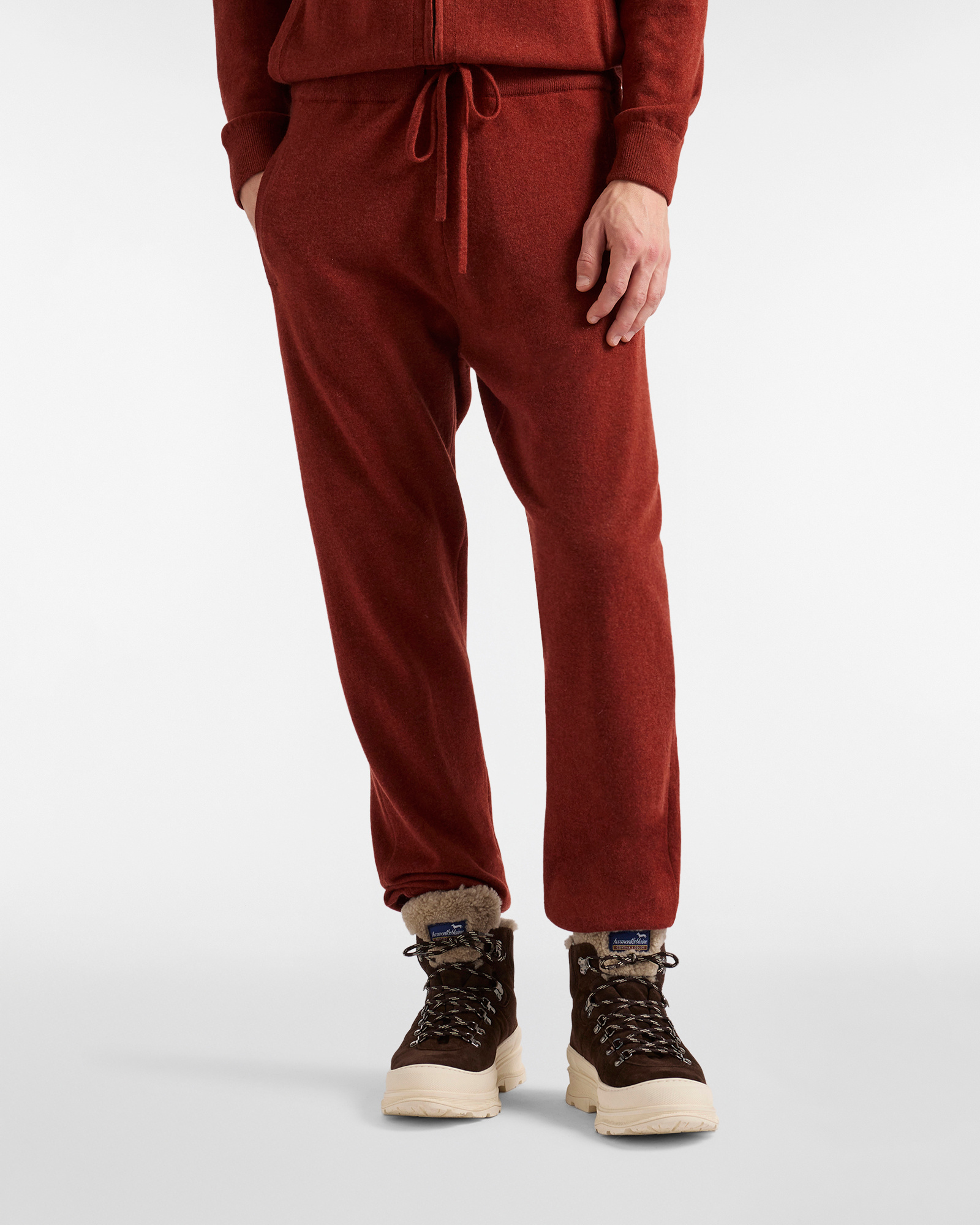 Wool and Cashmere Trousers "Cortina in Colors"