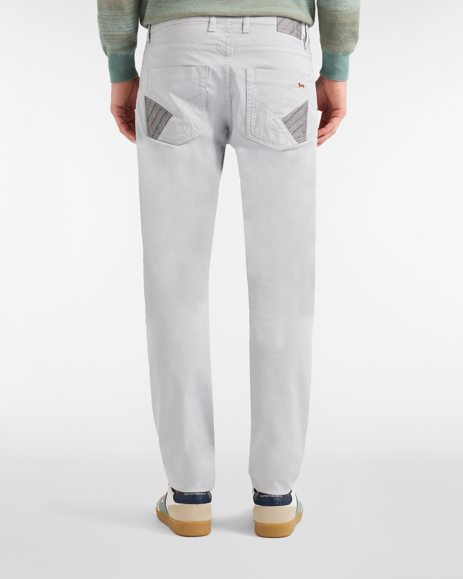 Five-pocket trousers with personalization