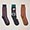 Three-Pair Set Of Short Patchwork/Regimental-Stripe Socks, Blue, swatch