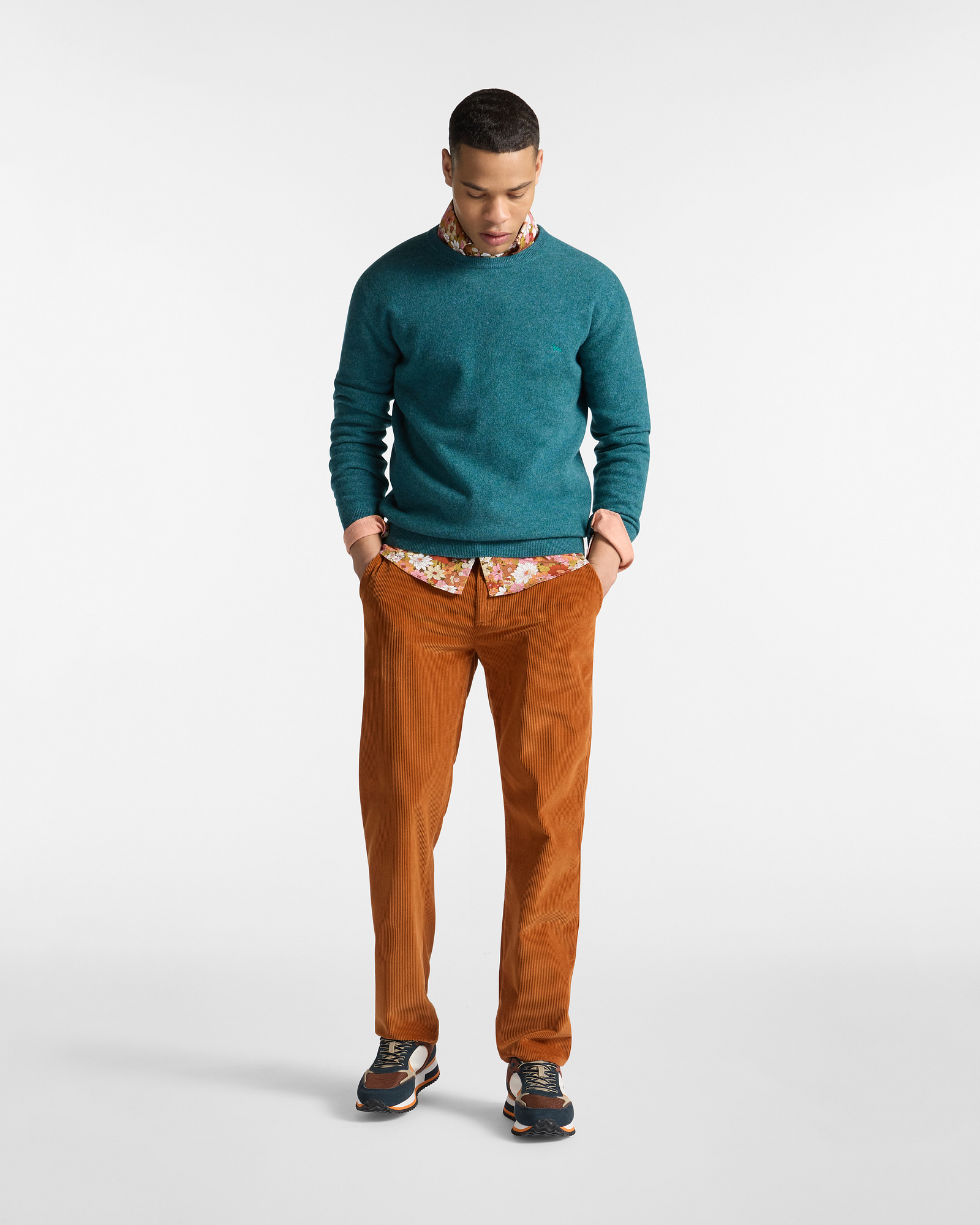 Chino Trousers in Corduroy, Curry Yellow, large image number 3