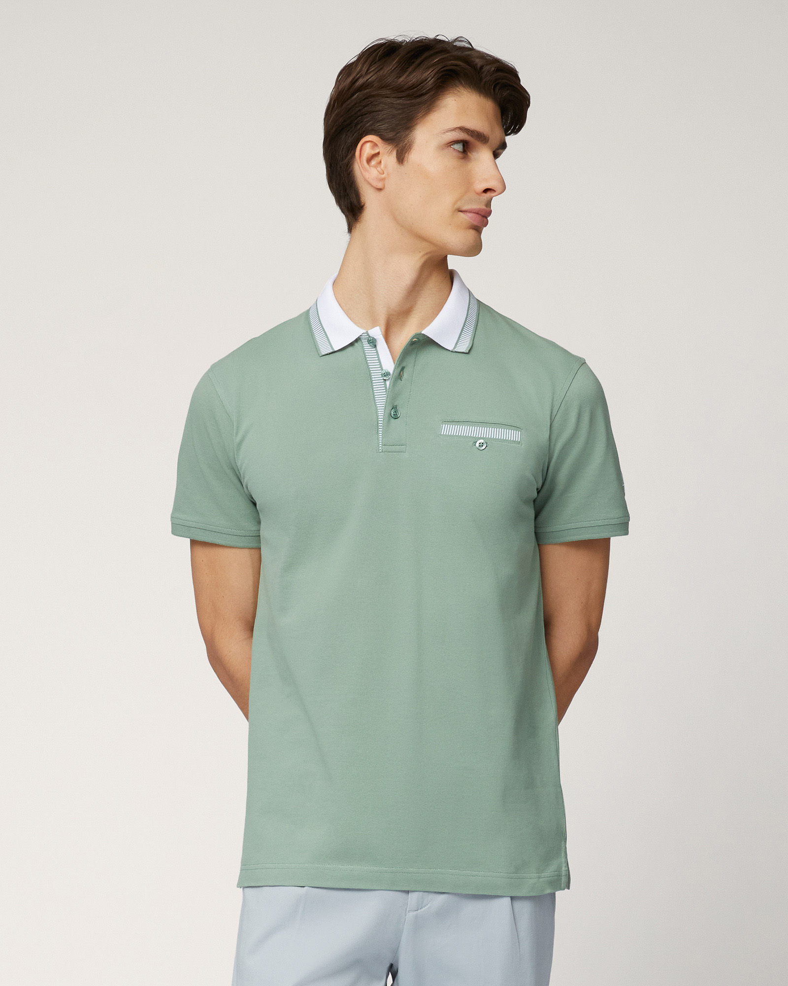 Polo with Contrasting Details