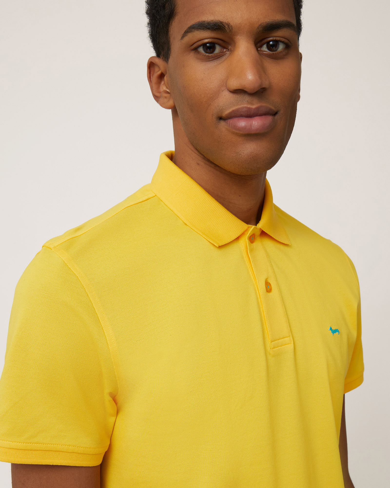 Poloshirt aus Baumwolle mit Dackel, Kanariengelb, large image number 2