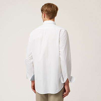 Shirt With Small Pocket And Contrasting Details