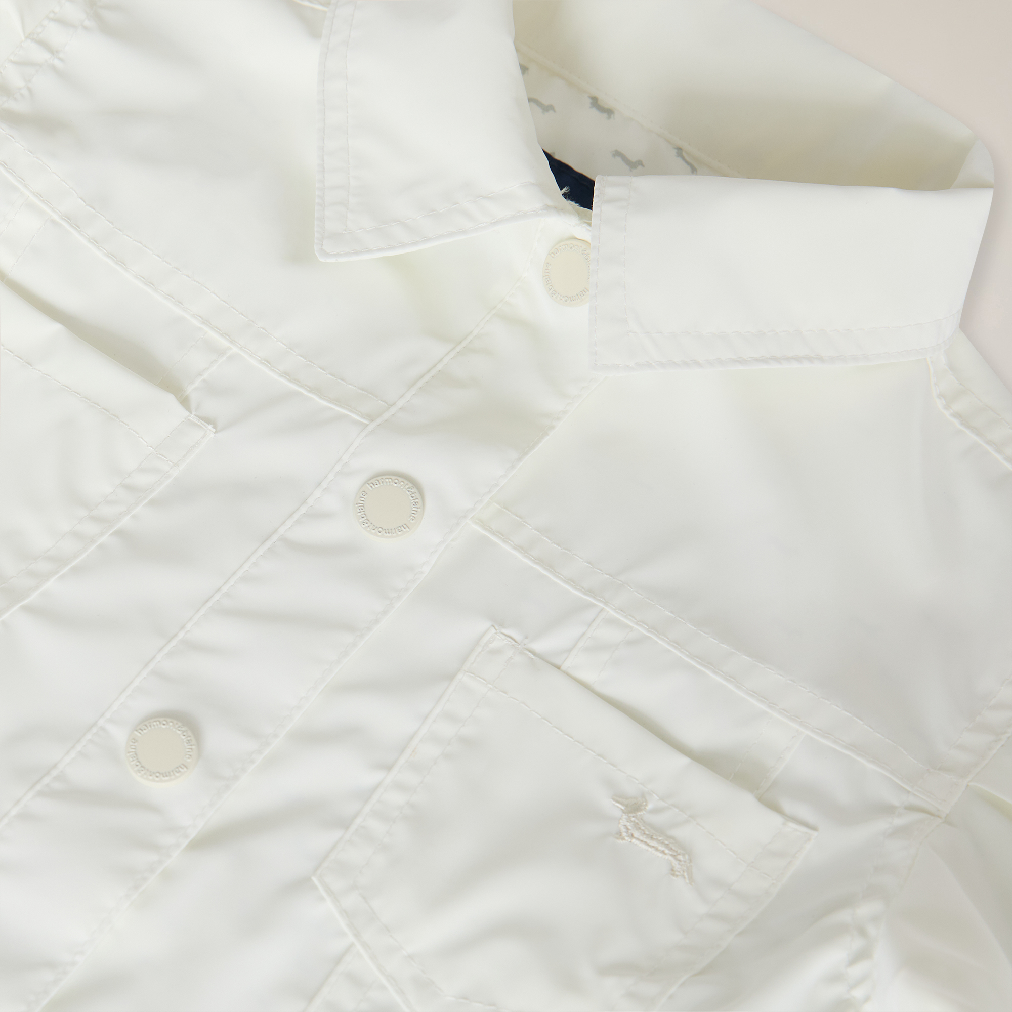 Nylon jacket with embroidery, Ice, large image number 2