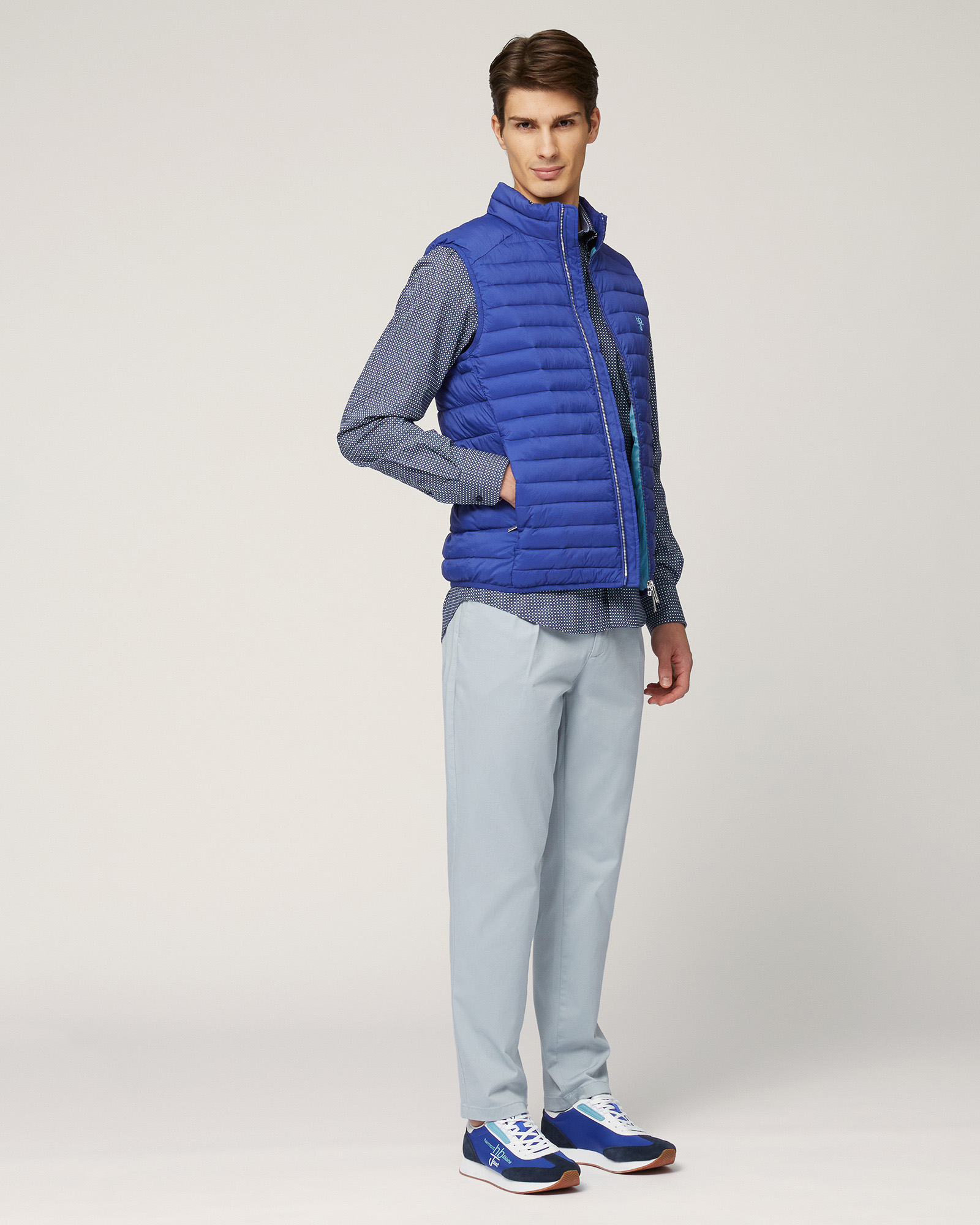 Quilted Nylon Vest, Electric Blue, large image number 3