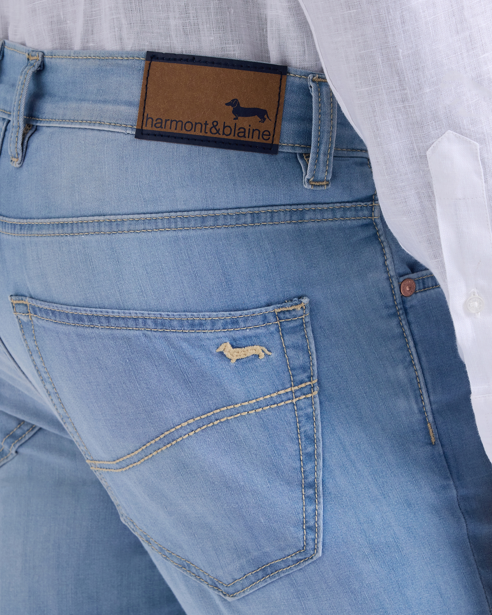 Denim Uomo 5 Tasche Narrow Fit, Blu Denim, large image number 2