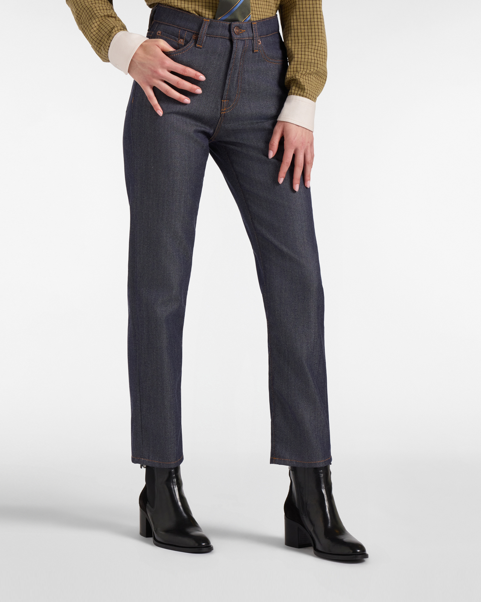 Damen-5-Pocket-Jeans &bdquo;Capsule Qualit&agrave; a Colori&ldquo; in Denimblau
