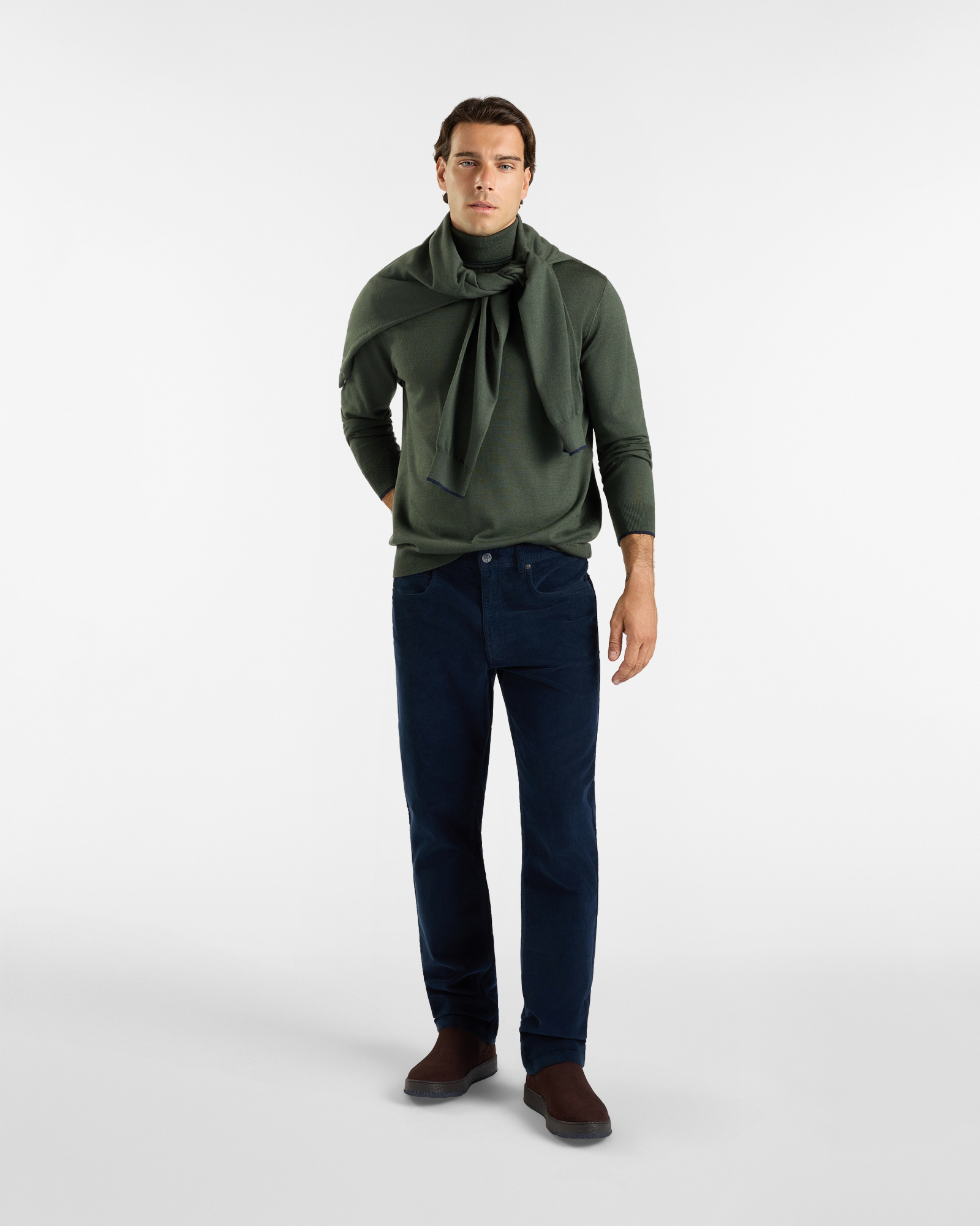 Dolcevita HBJ Uomo in pura lana, VERDE, large