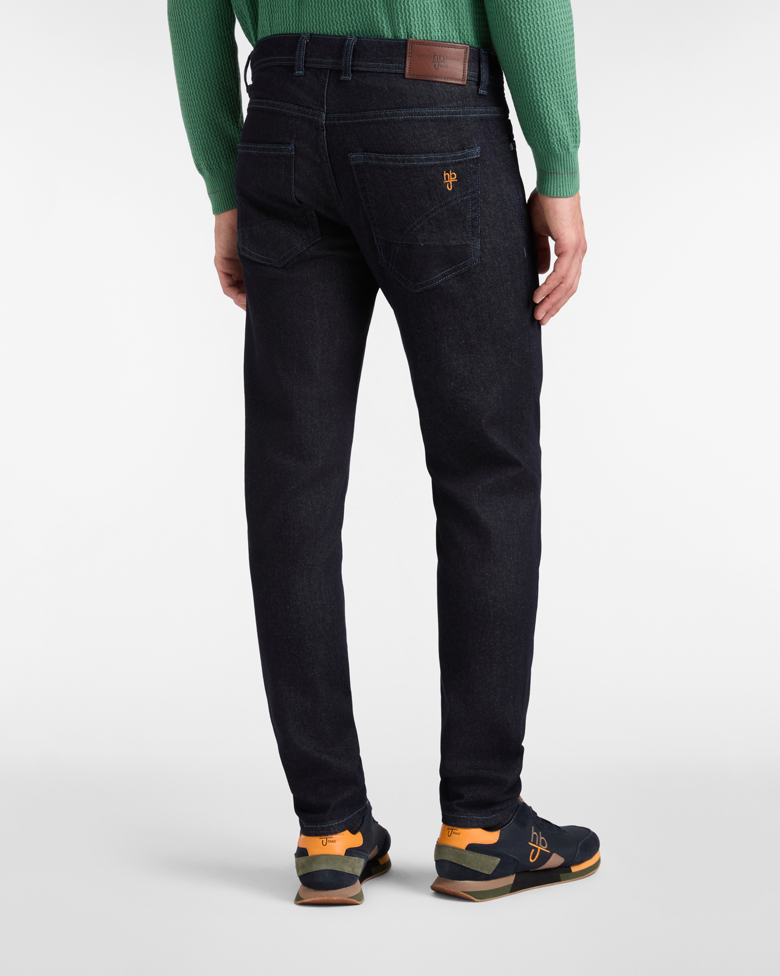 Slim Fit Five-Pocket Jeans in Stretch Denim, Denim Blue, large image number 1