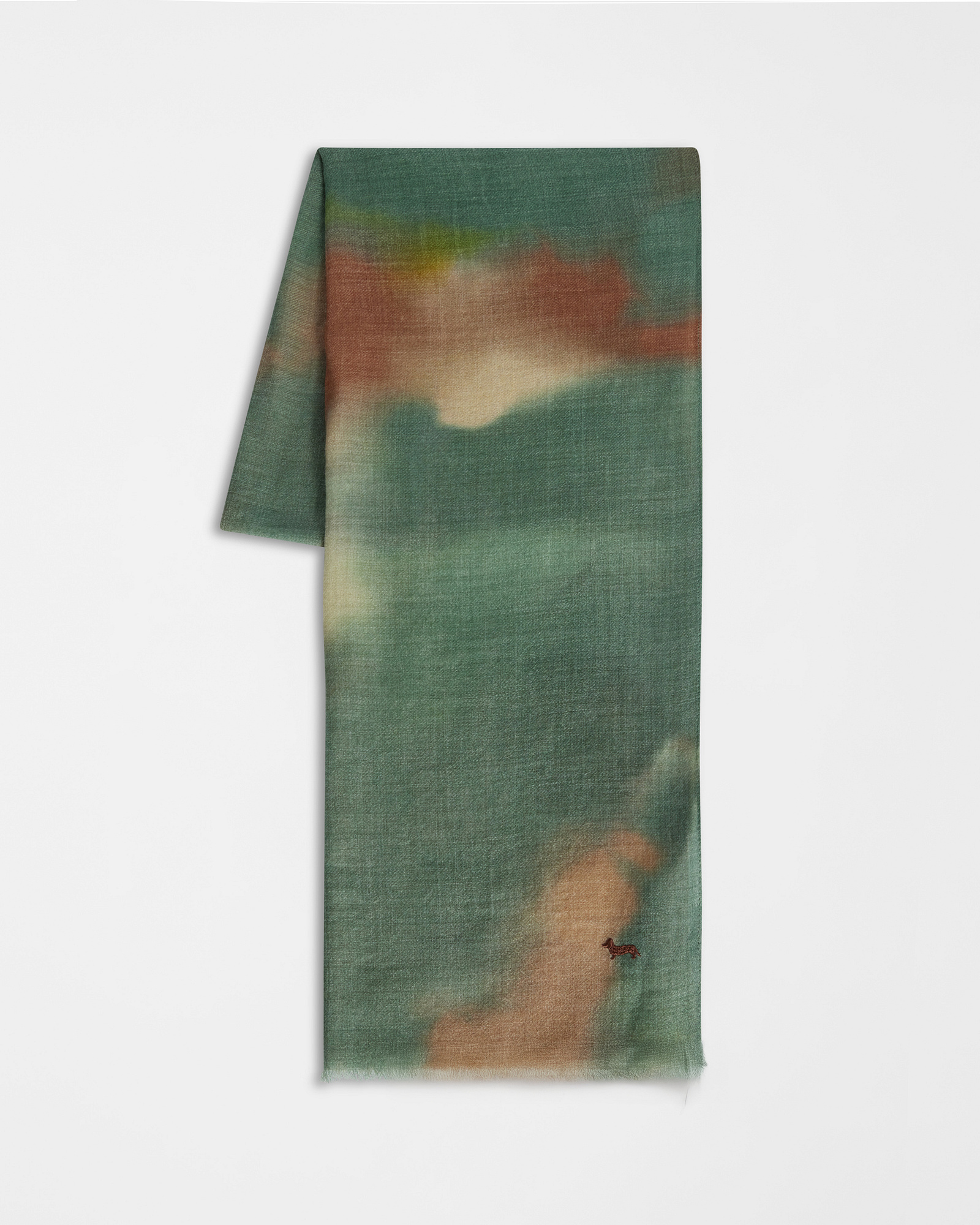 Wool Scarf with Camouflage Pattern, Unique Variant, large image number 0
