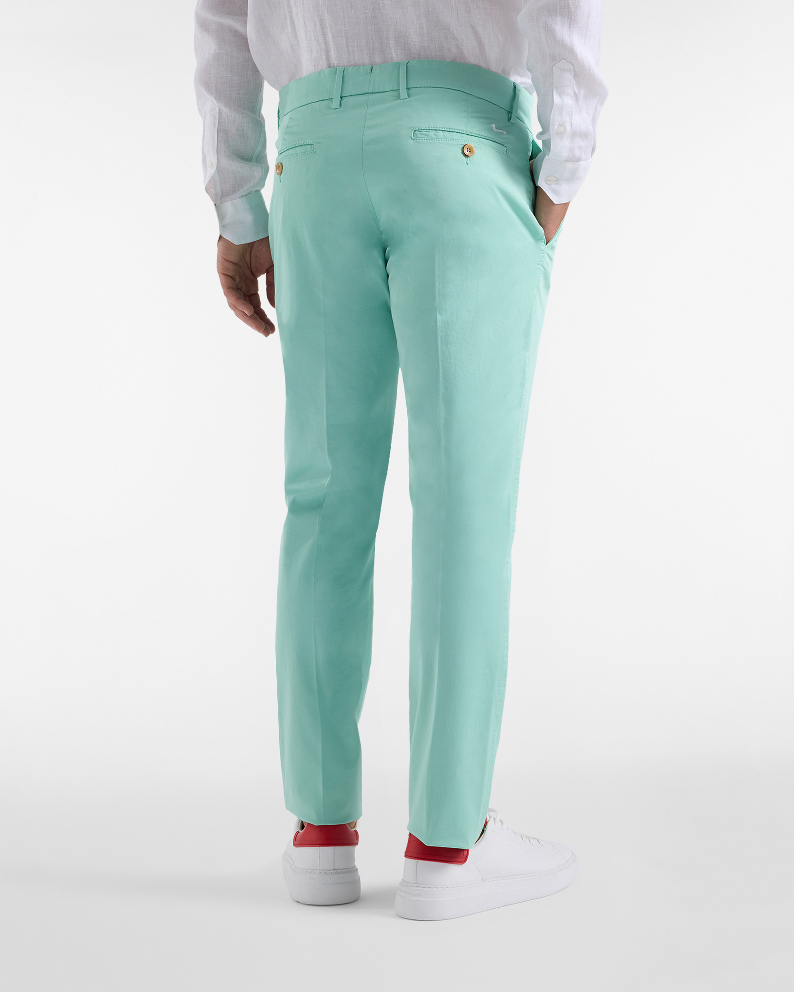 Men's narrow-fit basic chino trousers