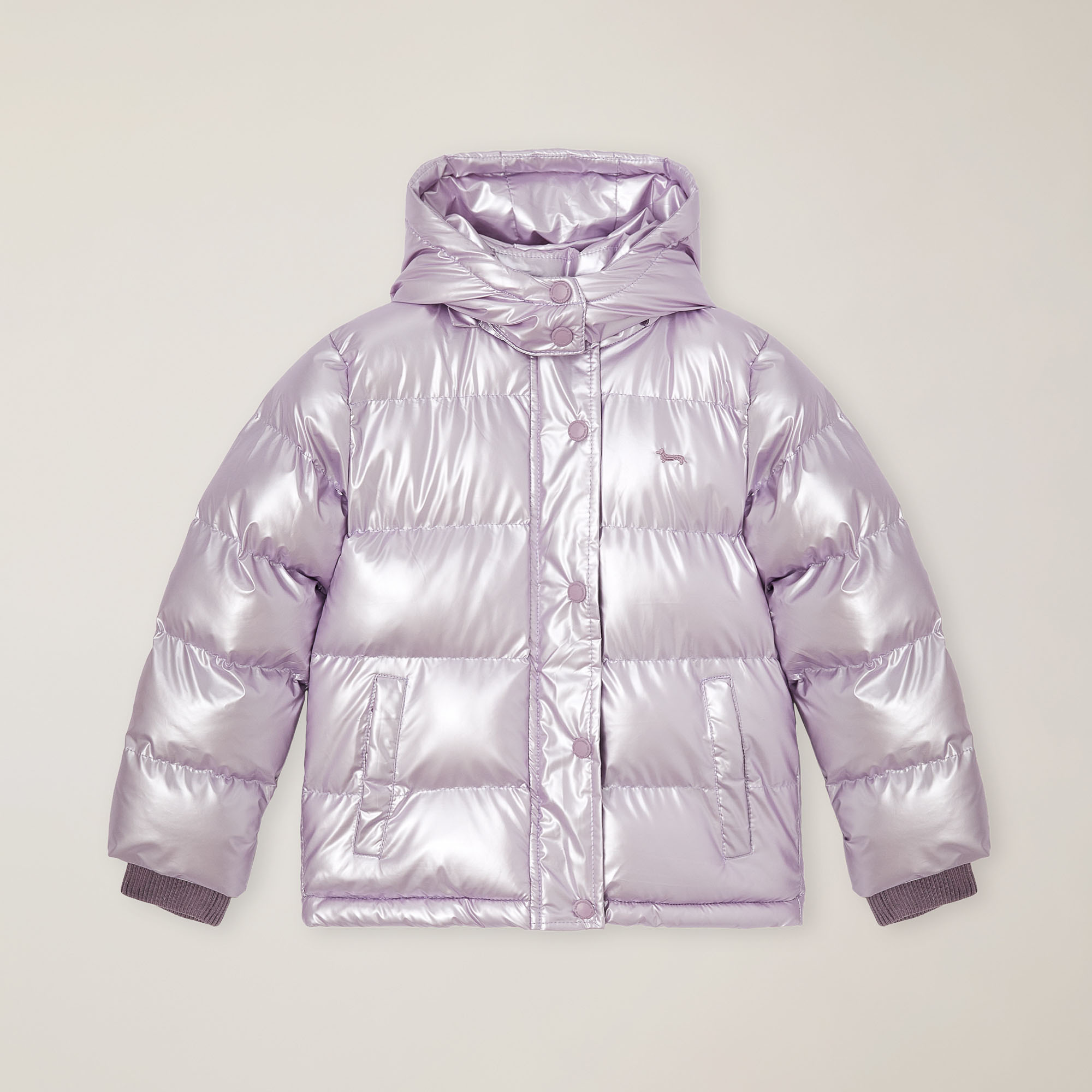 Nylon jacket with hood, Lilac, large