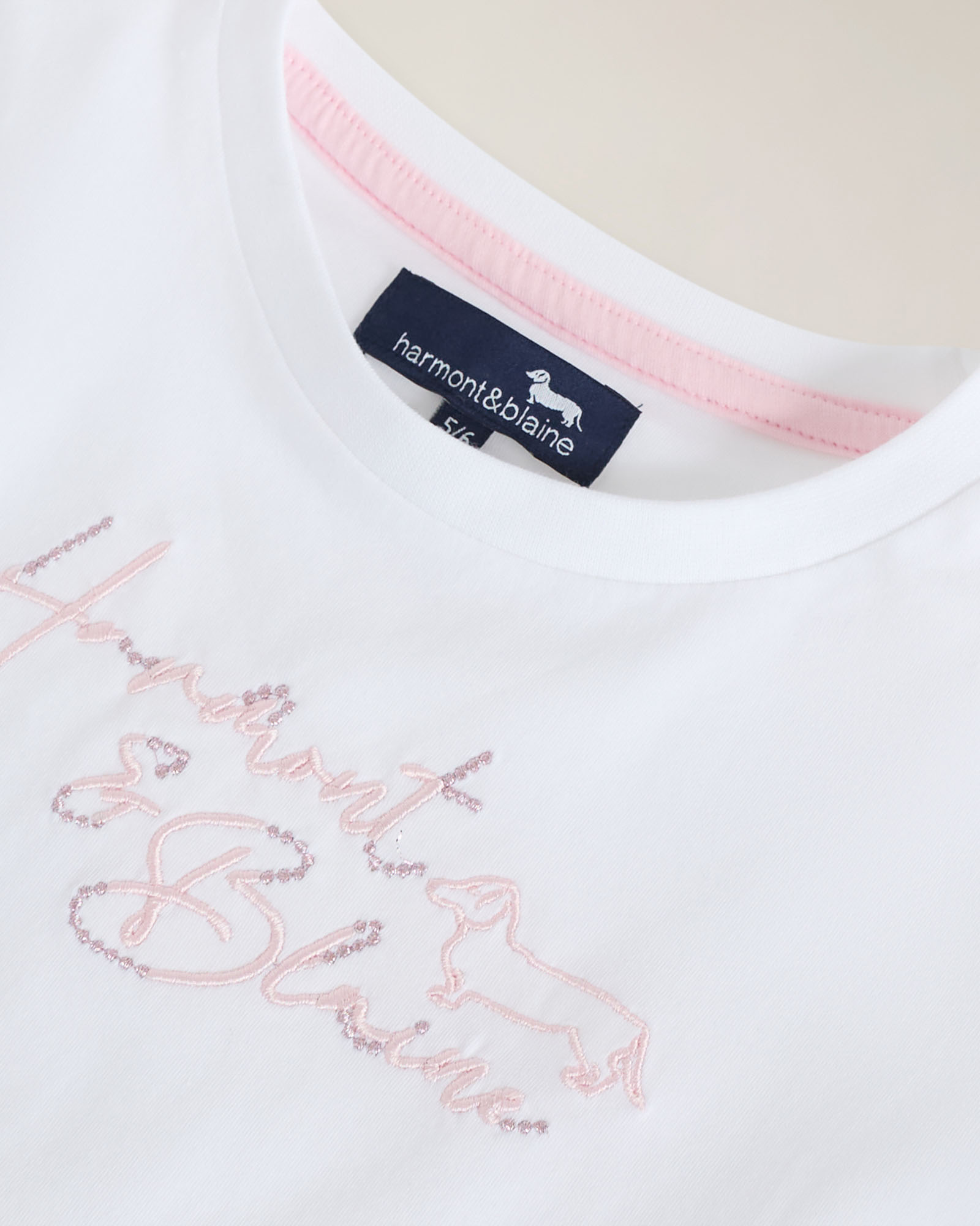 T-shirt manches longues avec logo, Blanc, large image number 2