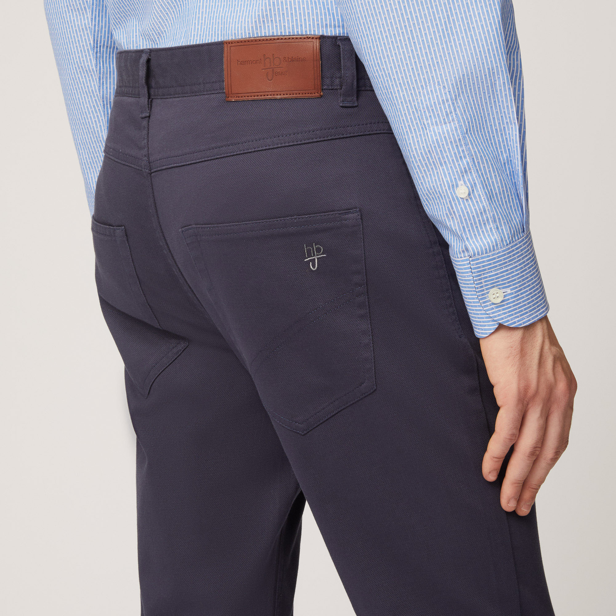 Pantalone Cinque Tasche Narrow Fit, Light Blue, large image number 2