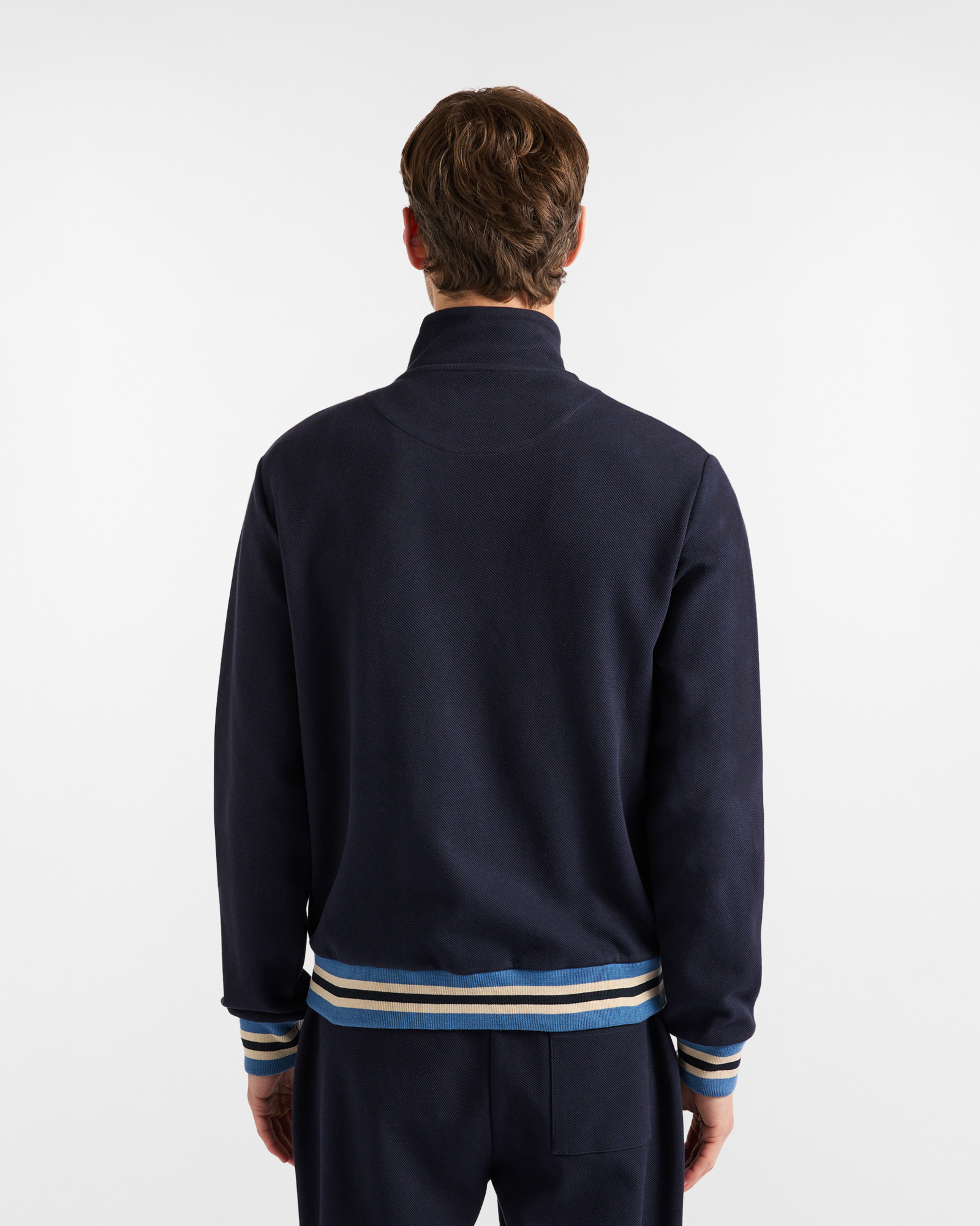 Full Zip sweatshirt with striped details