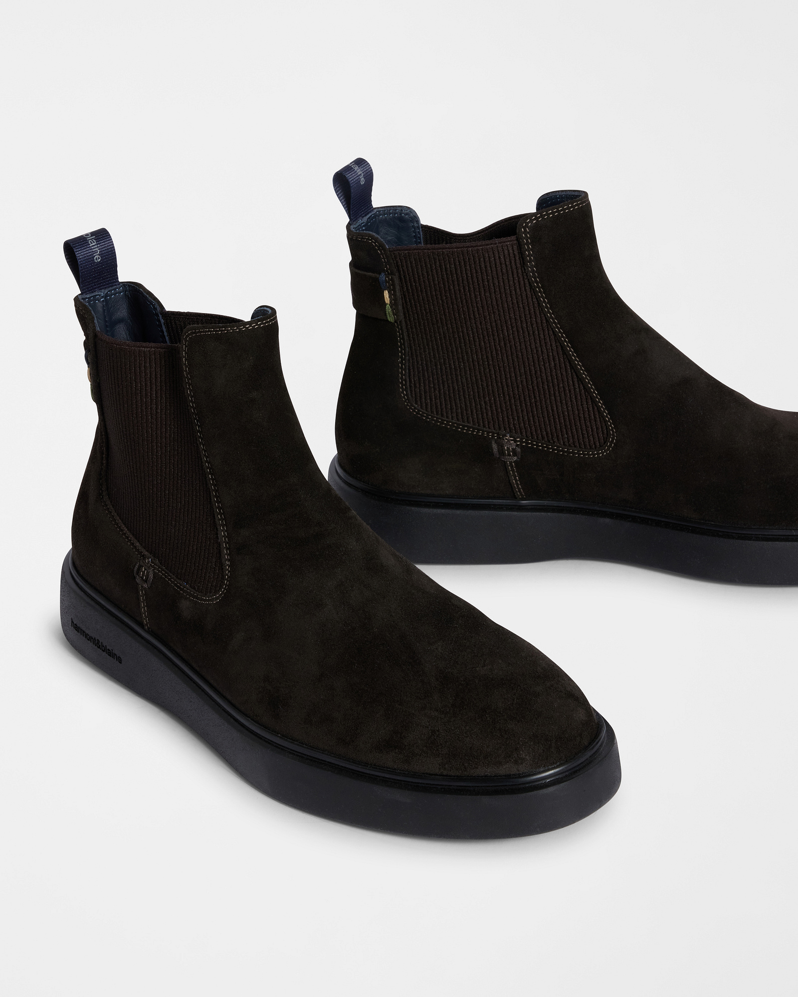 Suede Chelsea Boot, Dark Brown, large image number 3