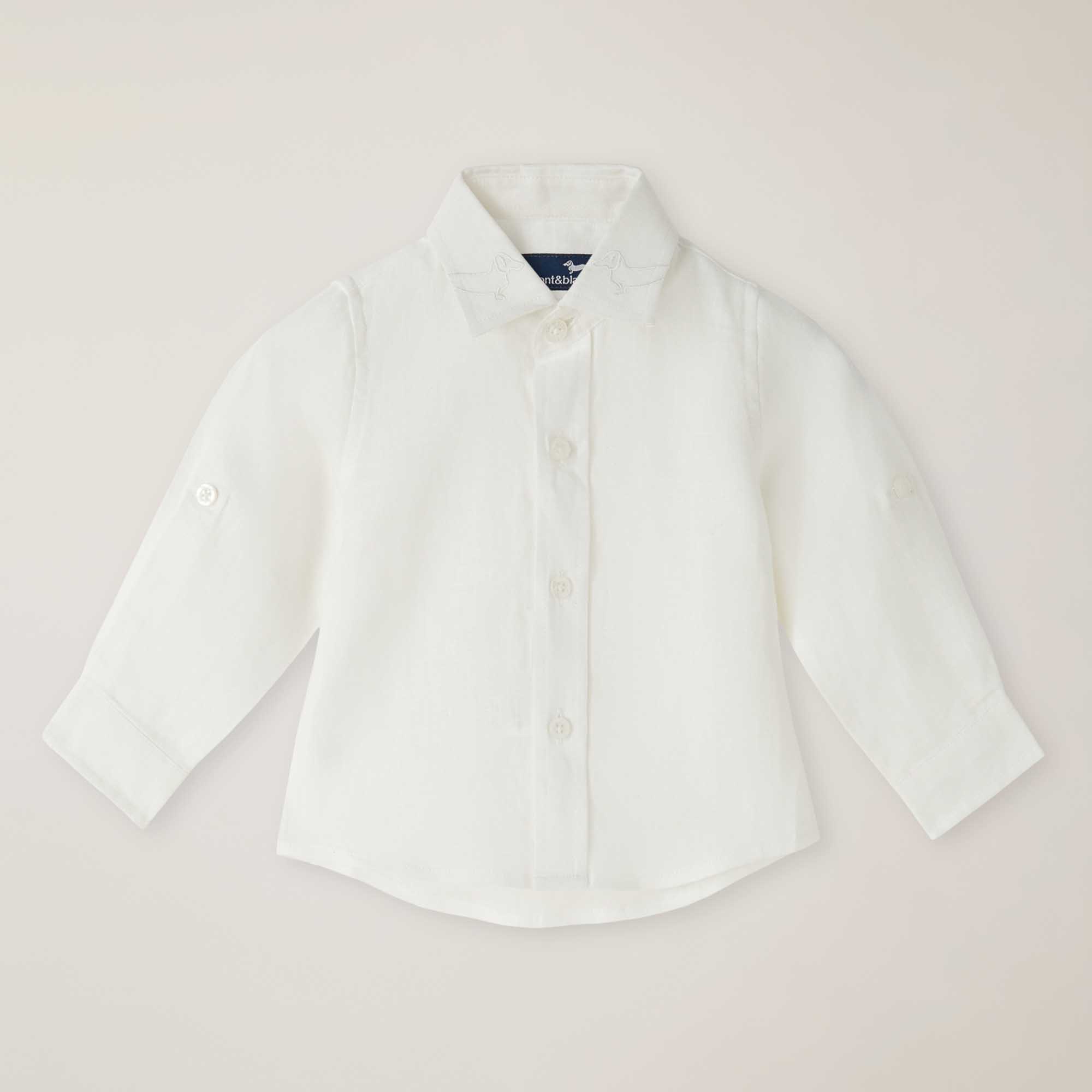 Camisa de puro lino, Blanco, large image number 0