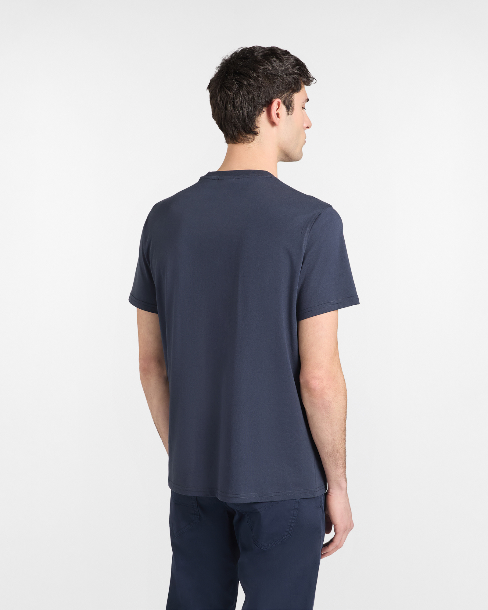 T-shirt logo vintage, Blu, large image number 1