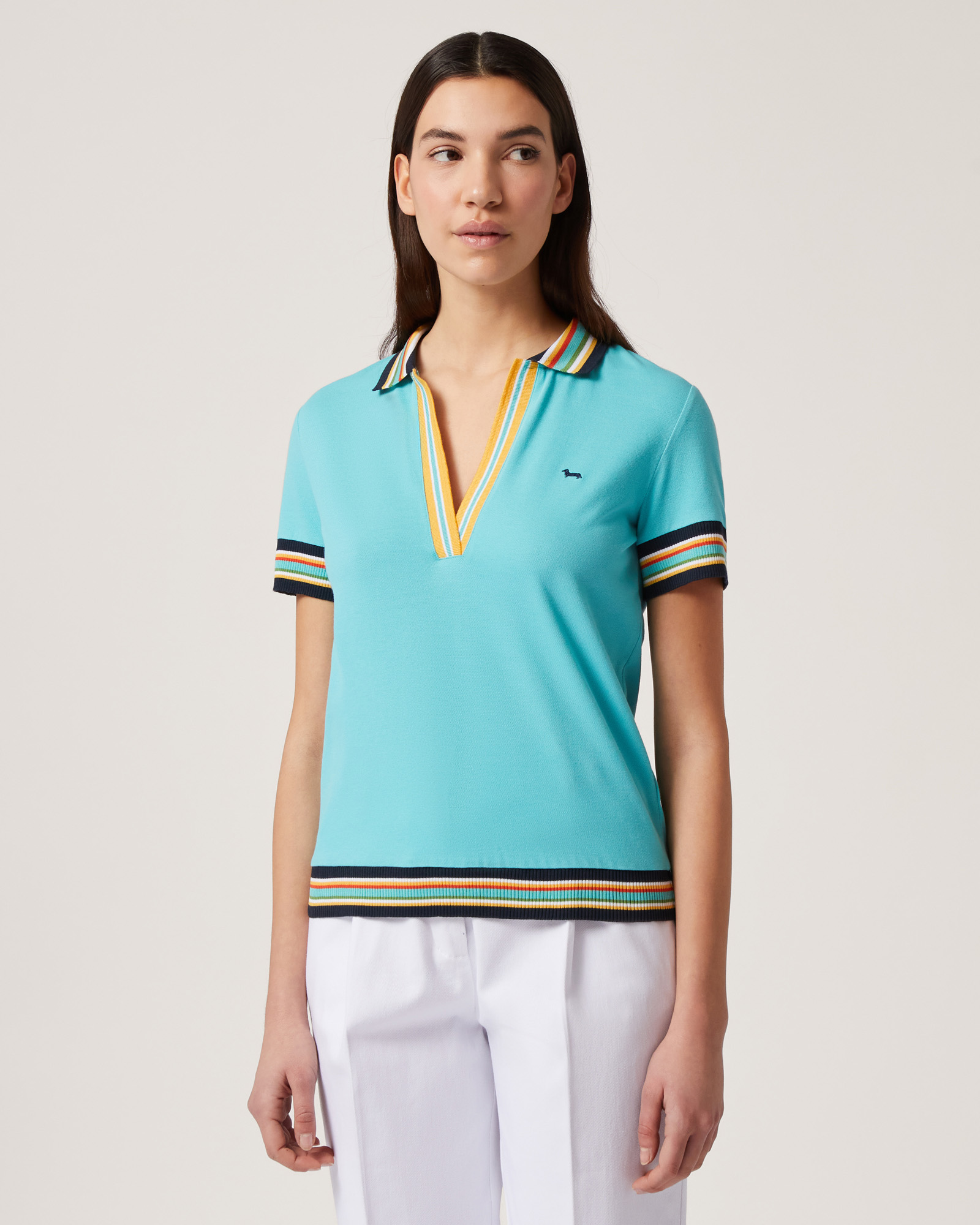 Polo Con Costine Rigate