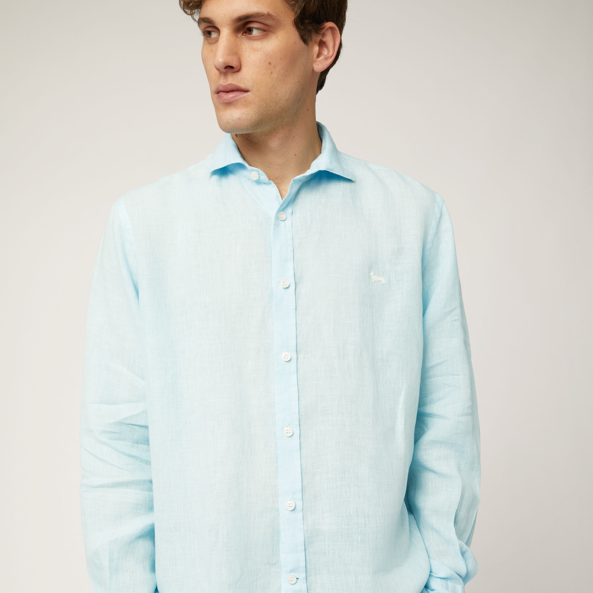 Camisa de lino, Azul cobalto, large image number 2