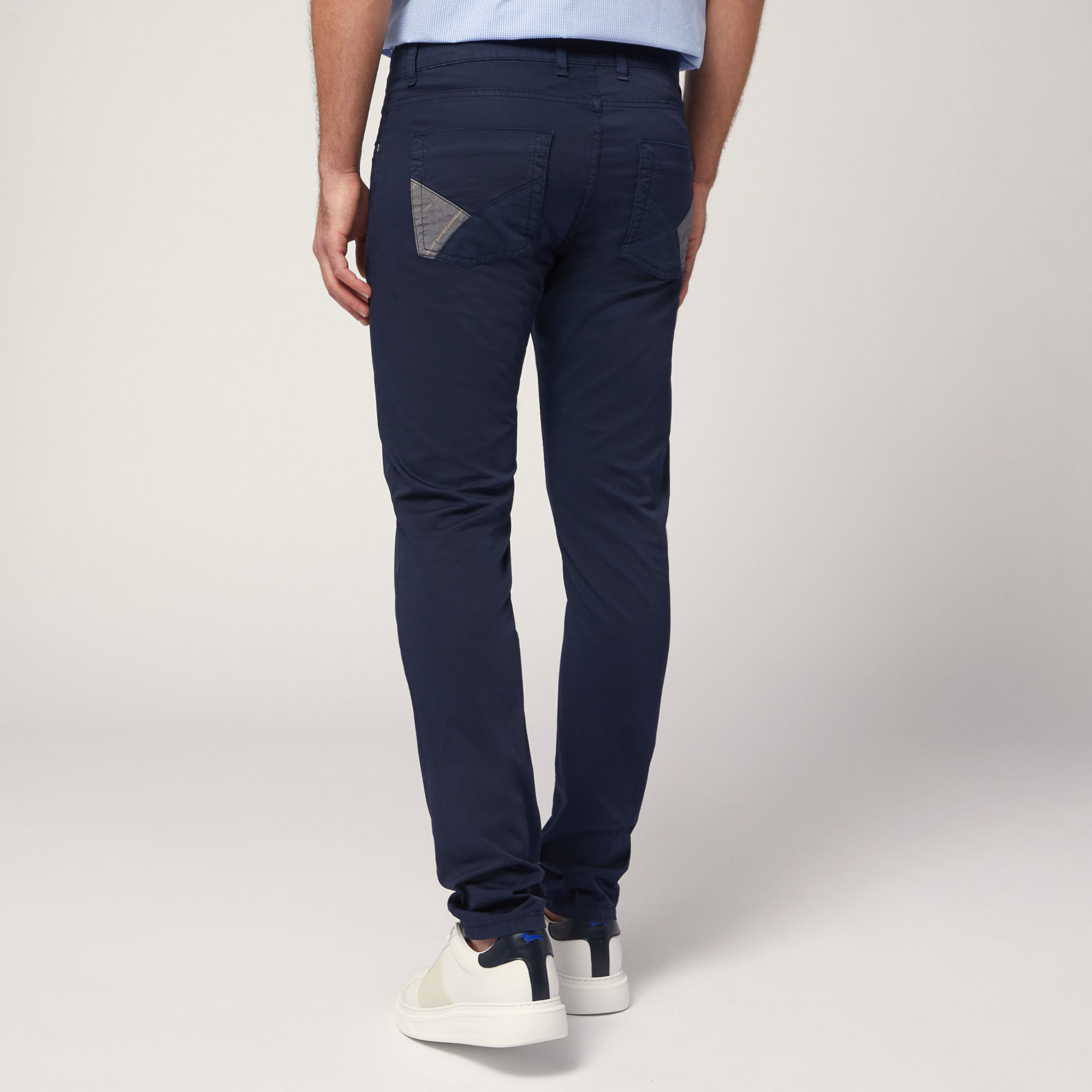 Pantaloni Con Inserti, Blu Navy, large image number 1