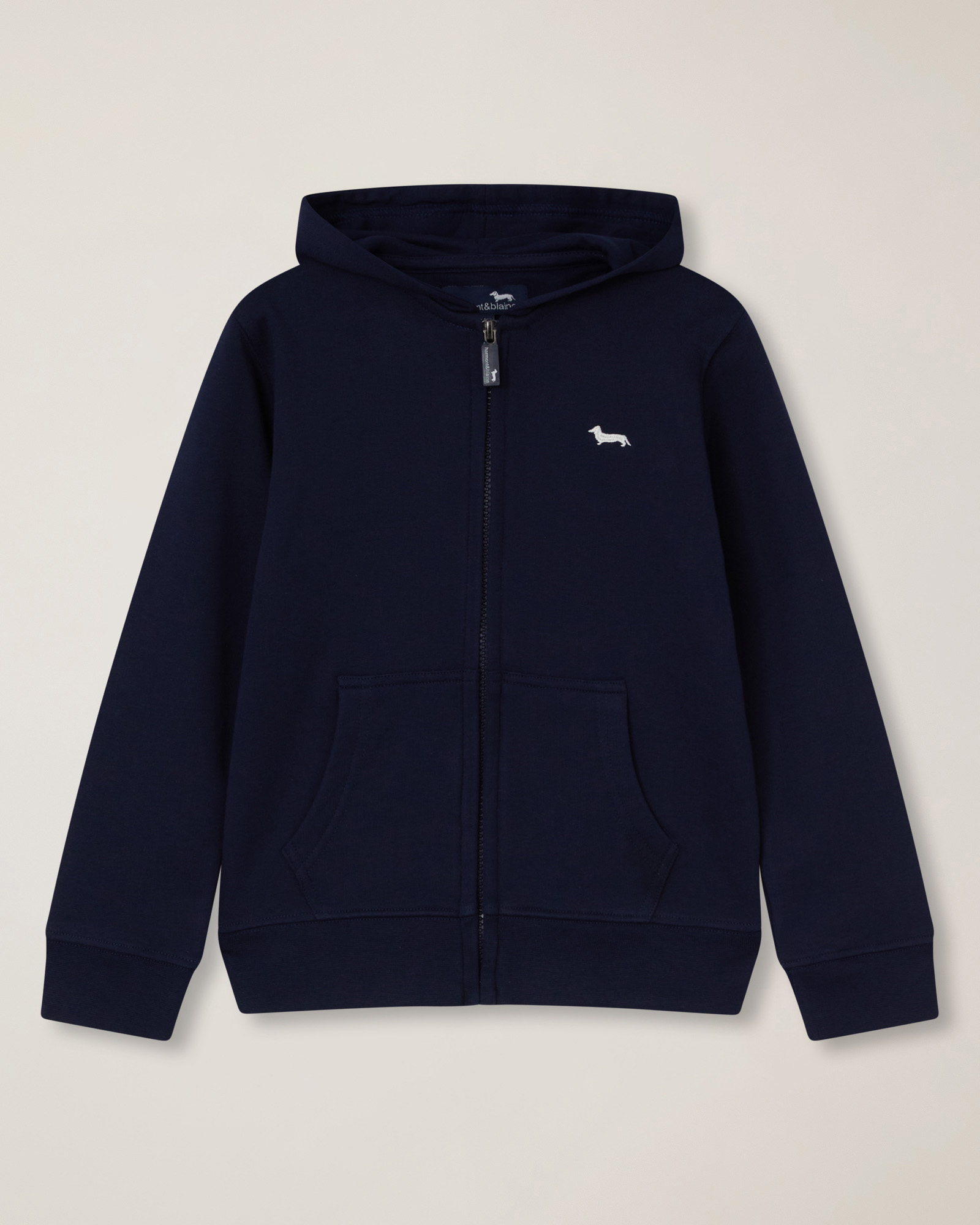 Felpa full zip con cappuccio