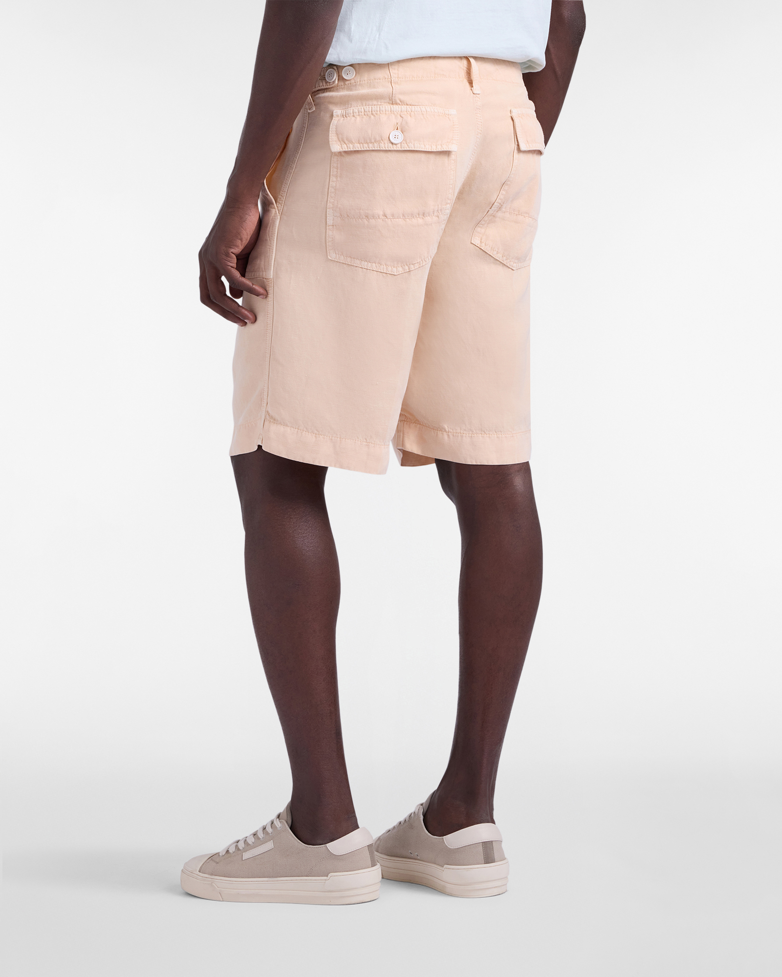 Men's Earth Dye capsule Bermuda shorts with fatigue pocket, Orange, large image number 1