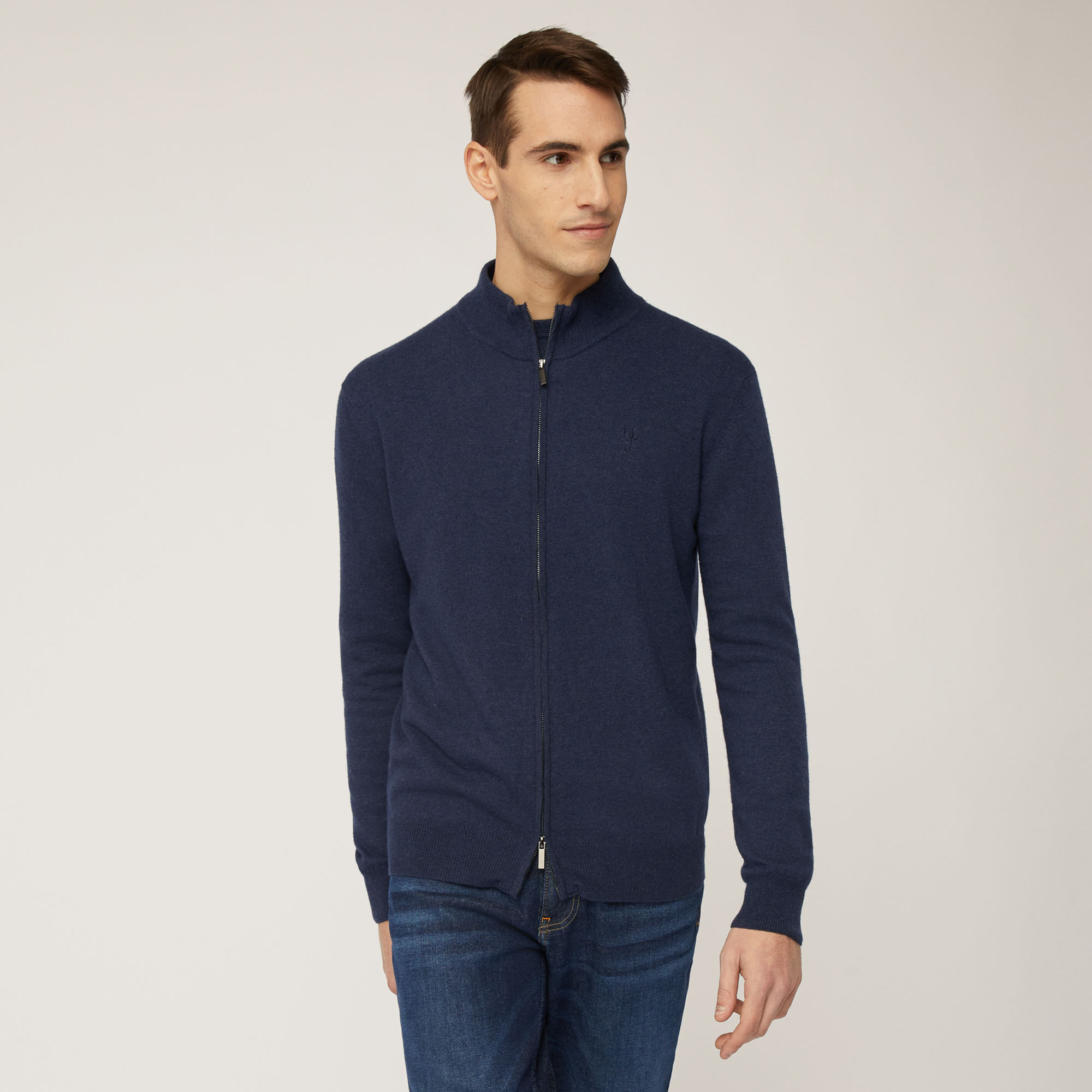 Pullover Full Zip, Light Blue, large image number 0