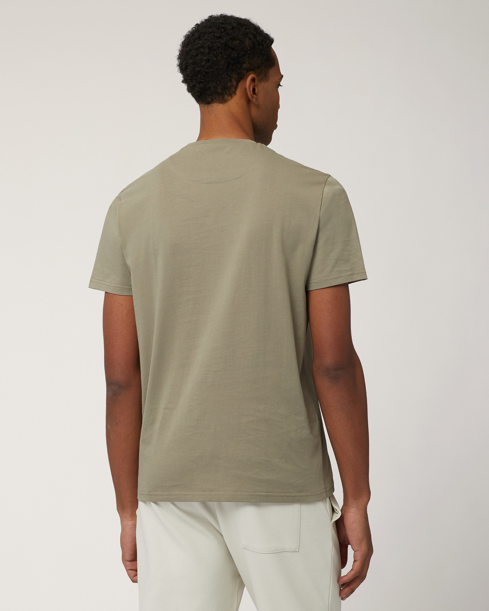 T-Shirt Logata In Cotone