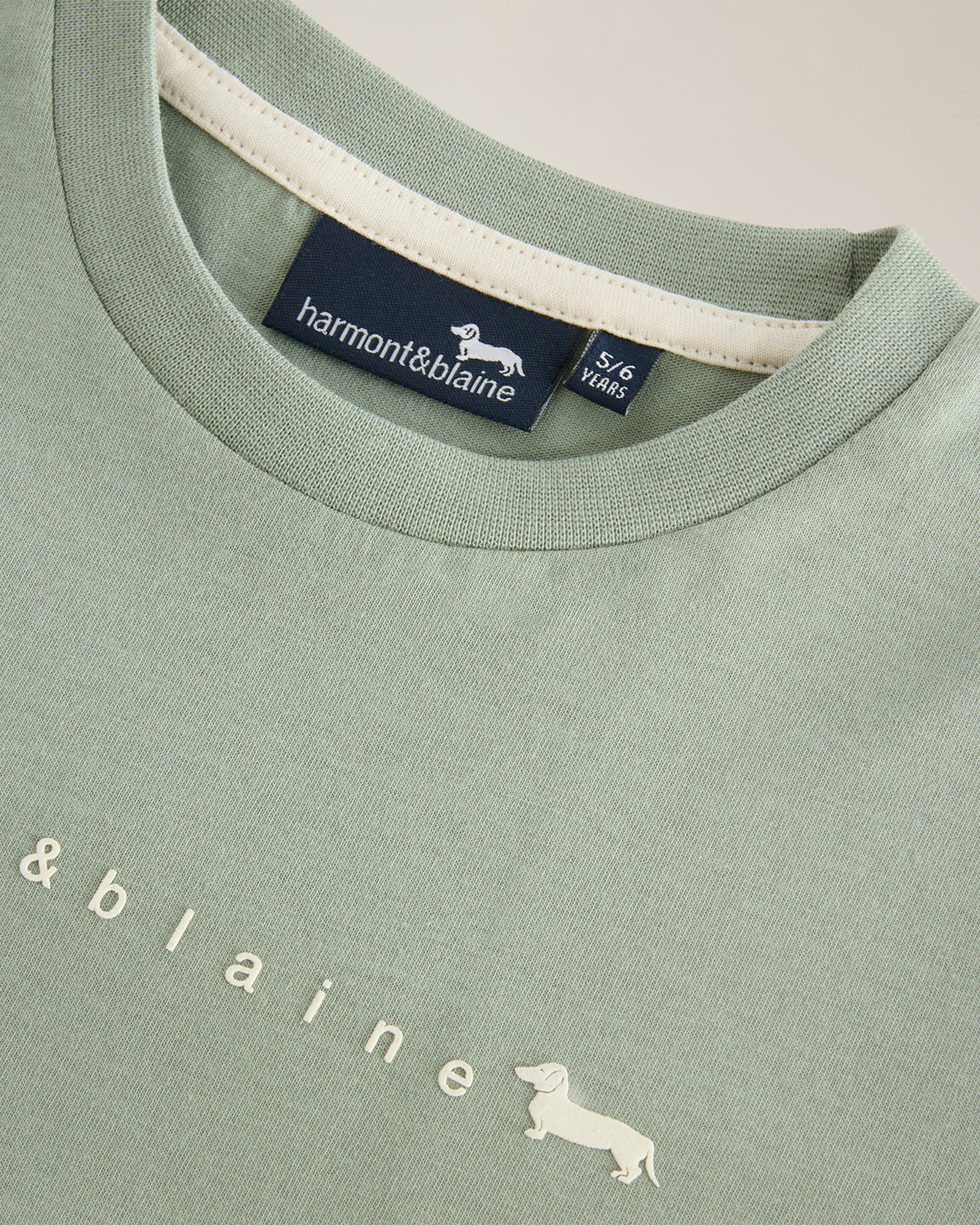 Long‑sleeve jersey T‑shirt with logo, Powder blue, large image number 2