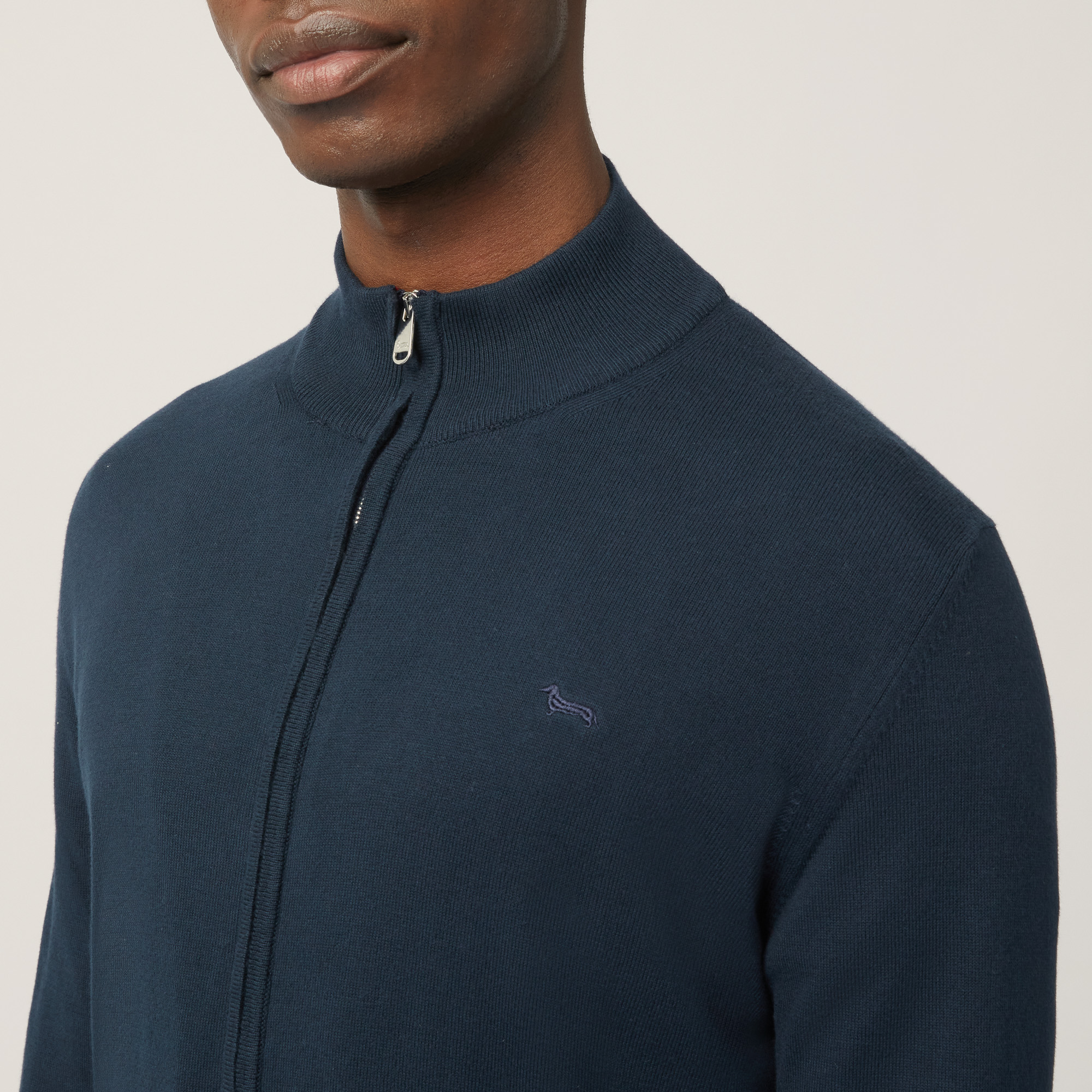 Double-Slider Full-Zip Sweatshirt, Night Blue, large image number 2