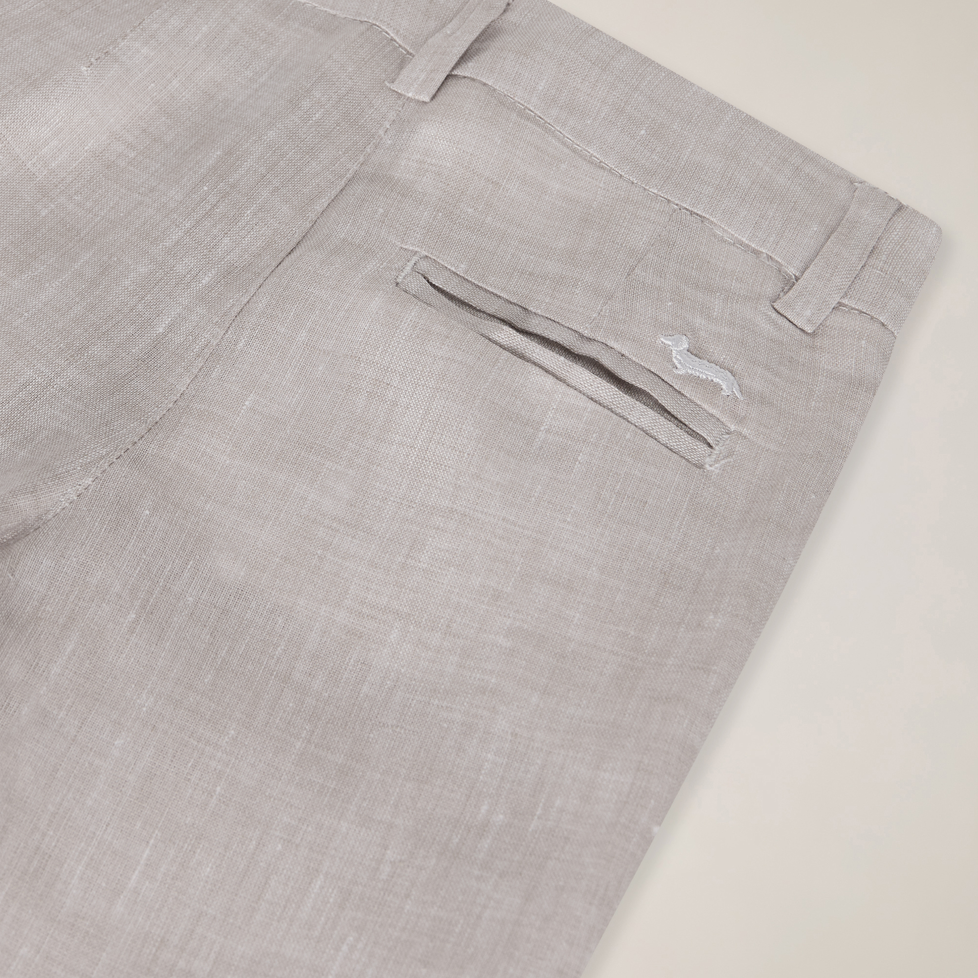 Linen bermuda shorts, Ecru, large image number 2