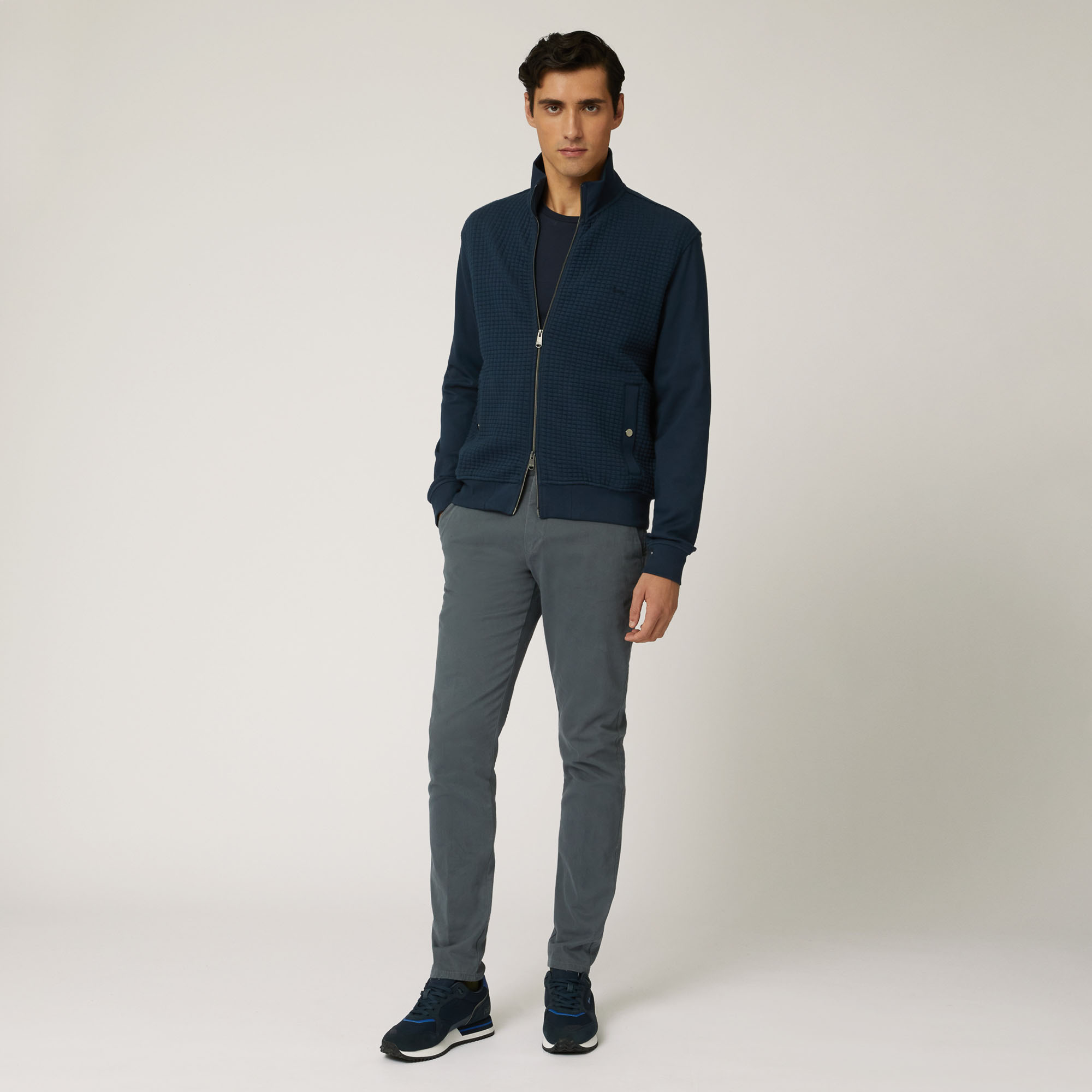 Full Zipper With Pockets, Blue, large image number 3