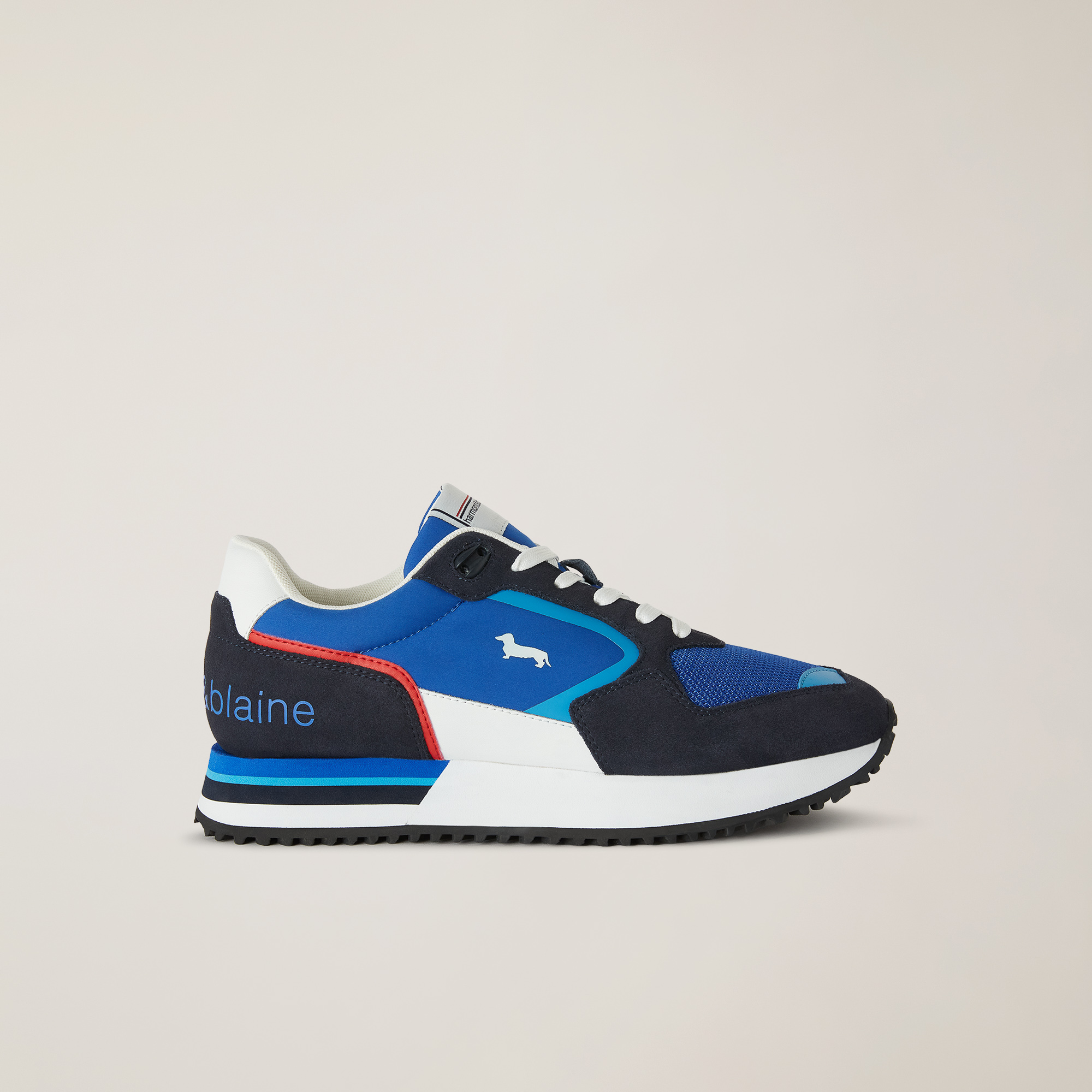 Sneaker mit Einsätzen, Blau/Royal, large