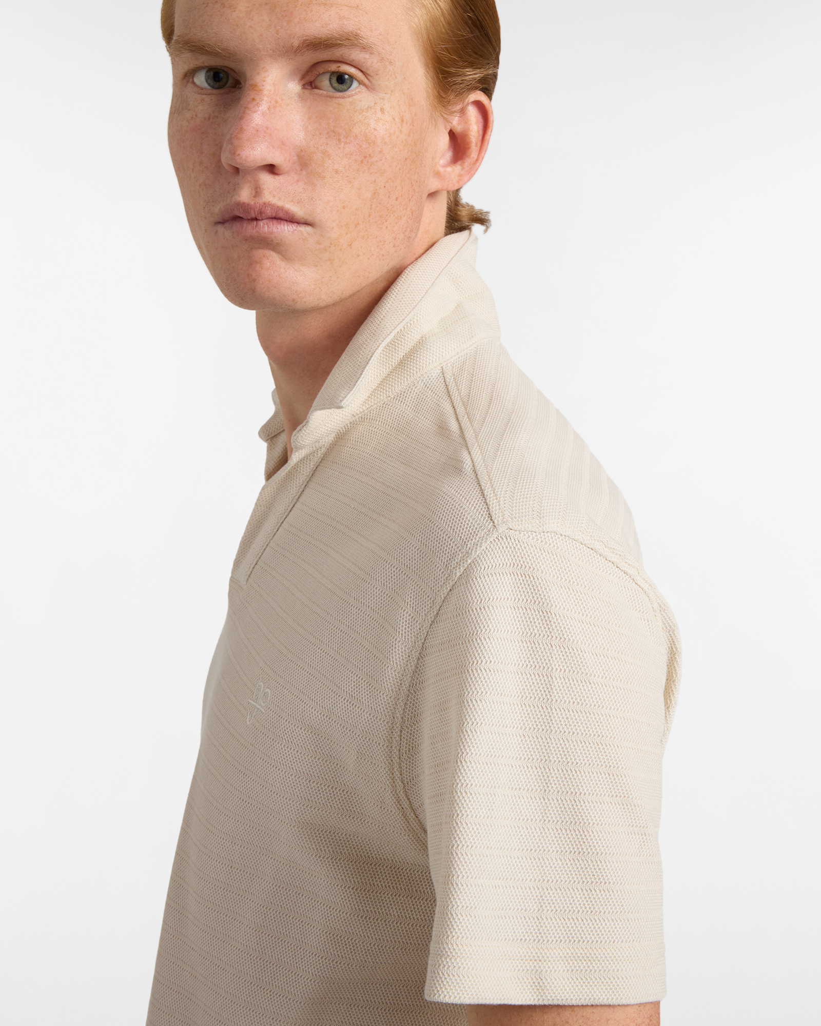 Polo uomo regular fit in jersey , Beige, large image number 2